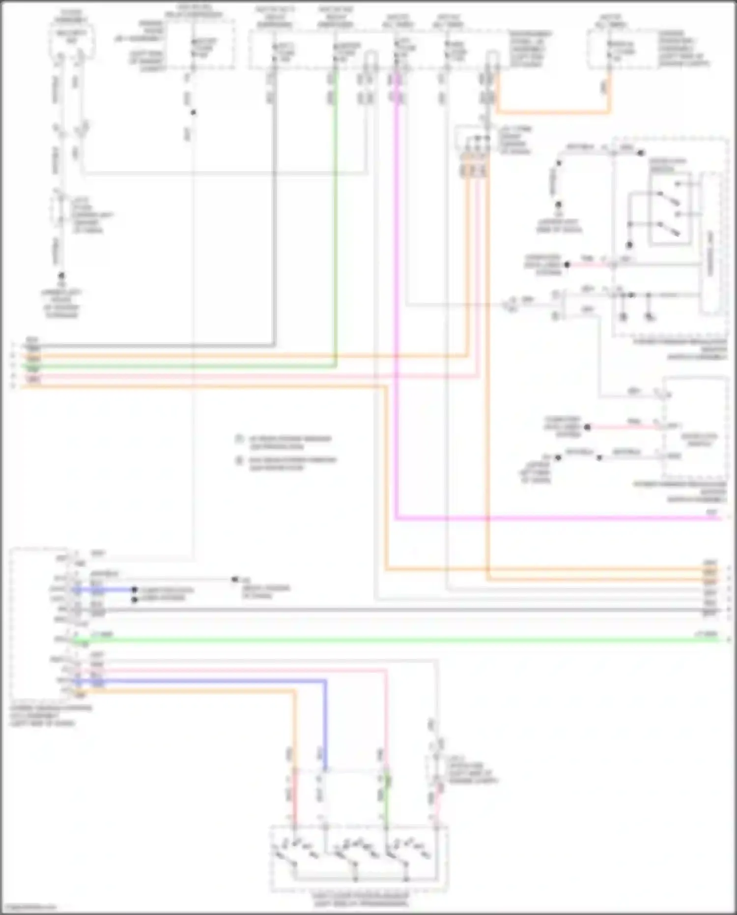 Highlander Toyota III facelift (2016-2019): Forced entry circuit, hybrid (4 of 6)
