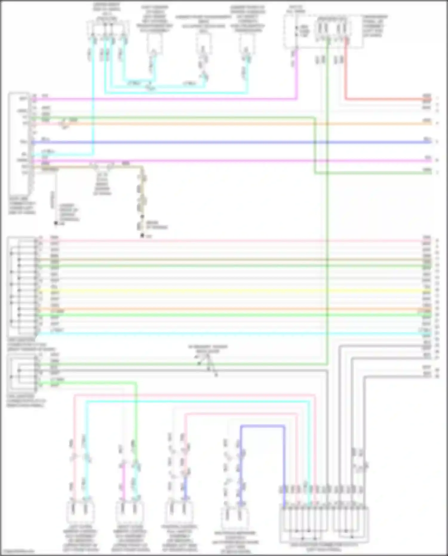 Highlander Toyota III facelift (2016-2019): Computer data lines circuit, except hybrid (1 of 4)