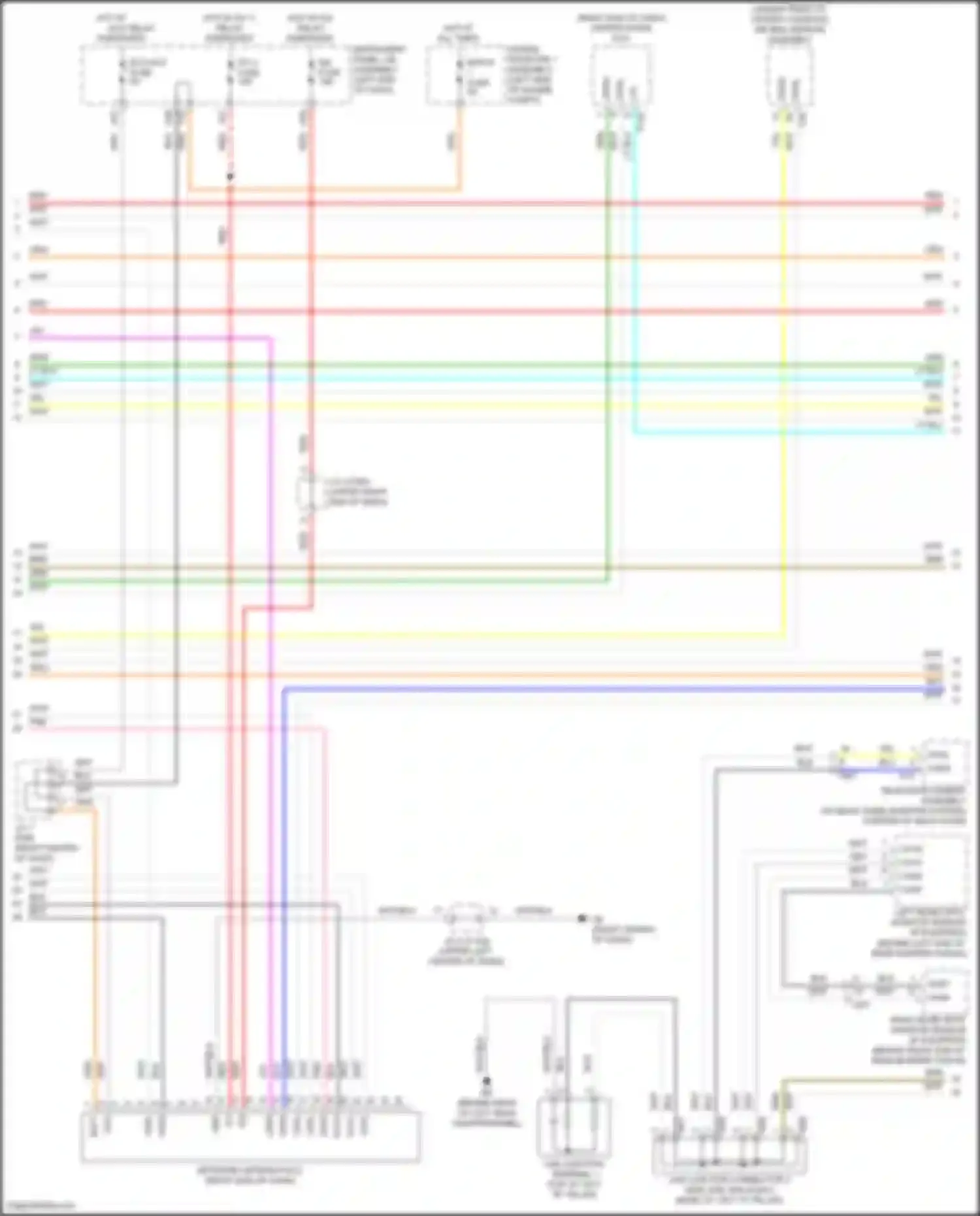Highlander Toyota III facelift (2016-2019): Computer data lines circuit, hybrid (3 of 4)