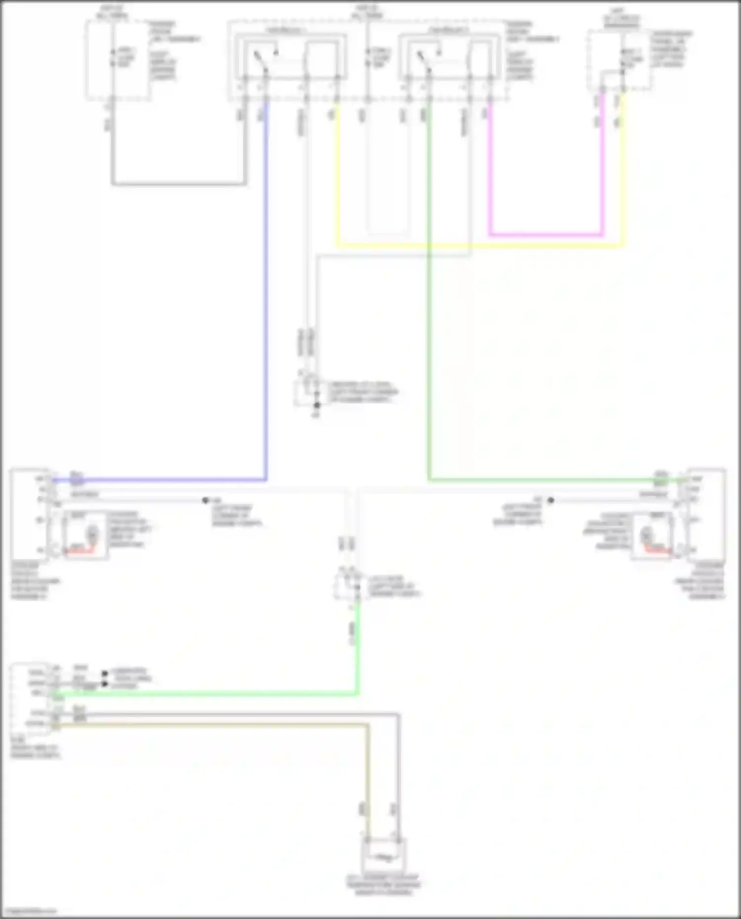 Highlander Toyota III facelift (2016-2019): Cooling fan circuit, hybrid