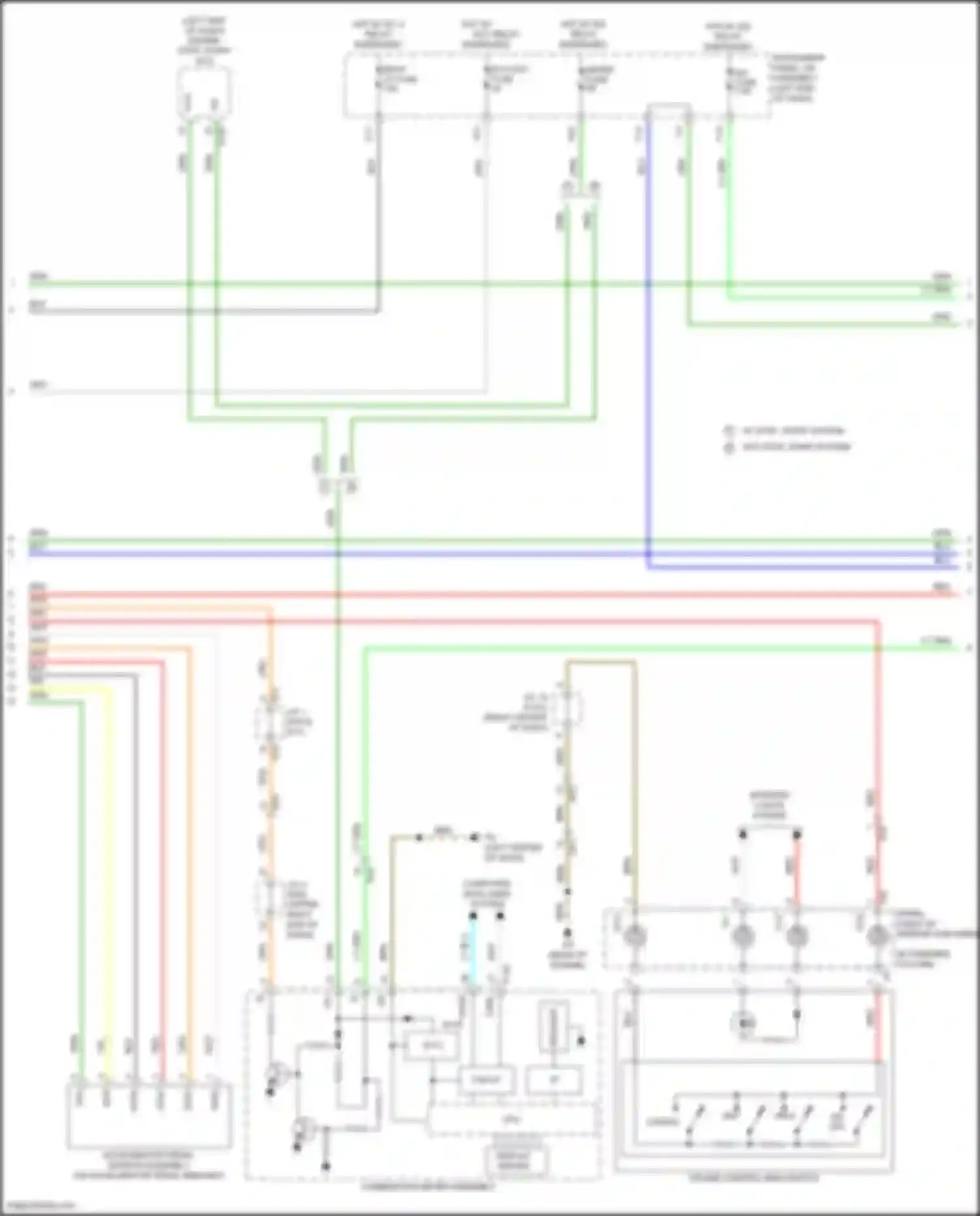 Highlander Toyota III facelift (2016-2019): Cruise control circuit, except hybrid (2 of 3)