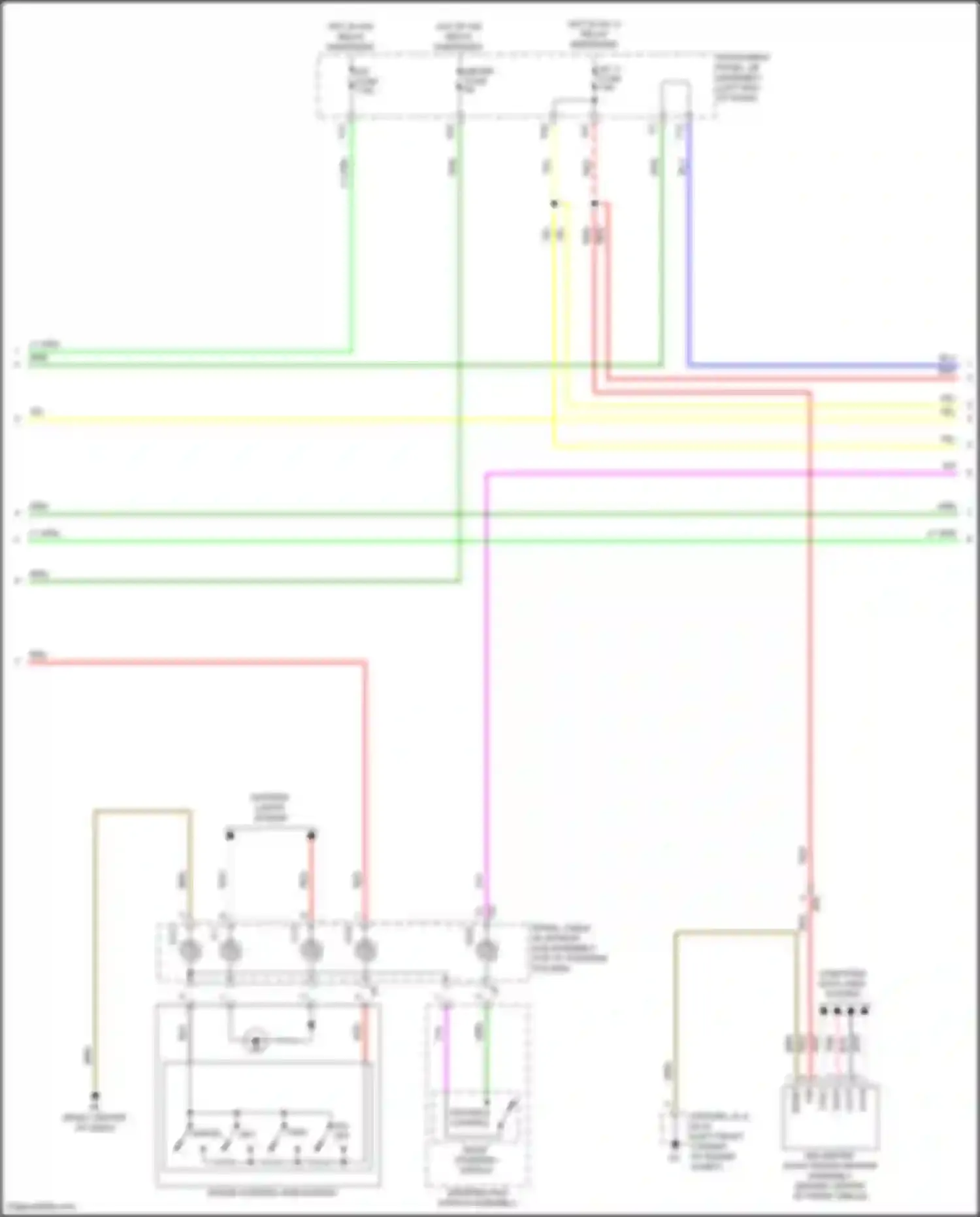 Car Wiring Diagrams for Highlander Toyota III facelift (2016-2019): Dynamic laser cruise control circuit, hybrid (2 of 3)