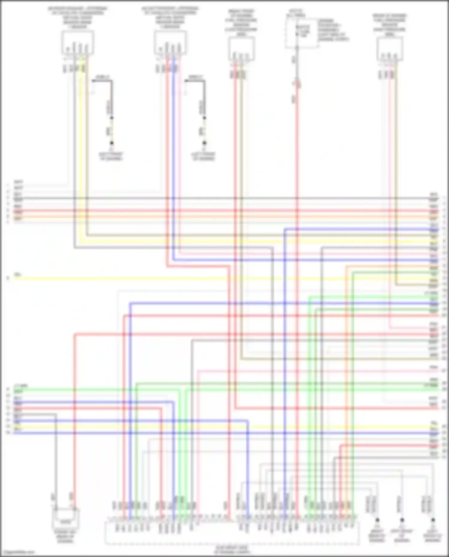 Highlander Toyota III facelift (2016-2019): Wiring diagram engine performance 3.5l hybrid, engine controls circuit (4 of 8)