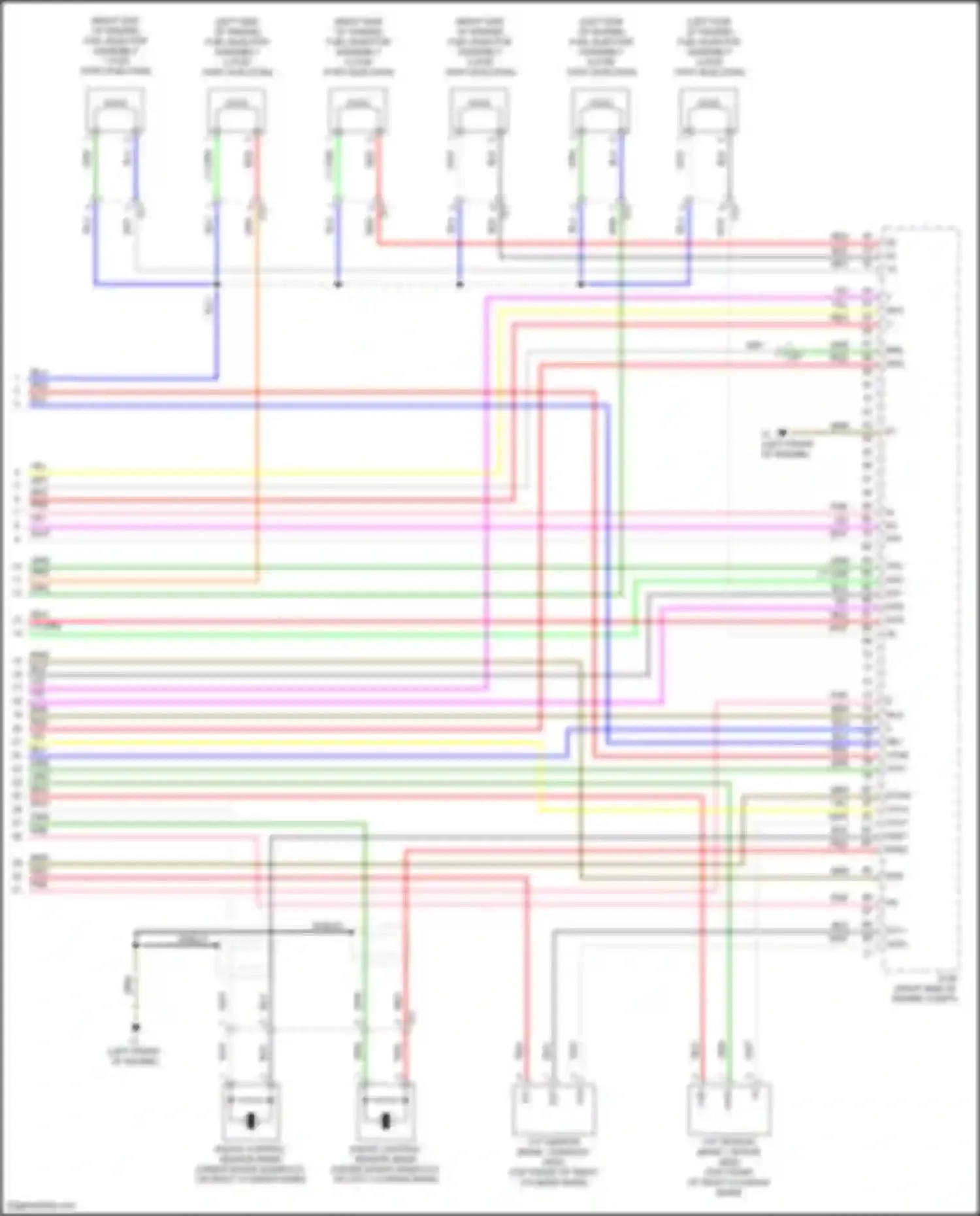 Highlander Toyota III facelift (2016-2019): Wiring diagram engine performance 3.5l hybrid, engine controls circuit (8 of 8)