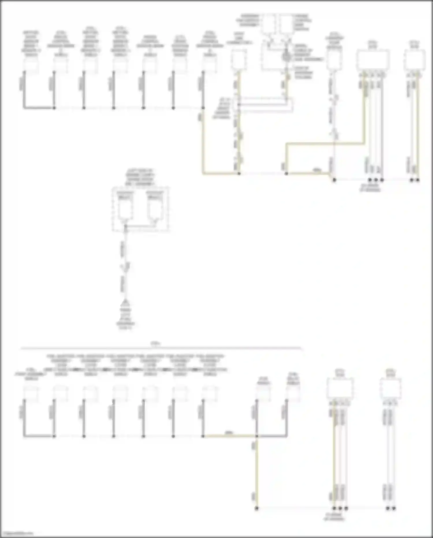 Highlander Toyota III facelift (2016-2019): Ground distribution circuit, except hybrid (7 of 7)