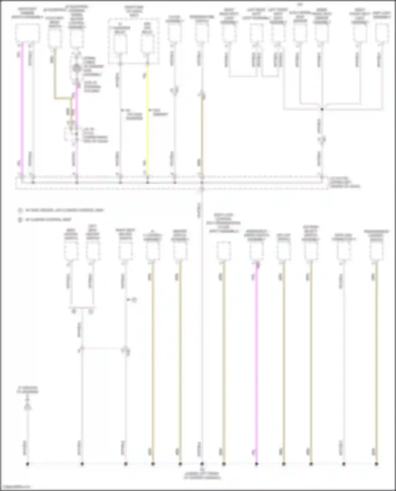 Highlander Toyota III facelift (2016-2019): Ground distribution circuit, hybrid (5 of 6)