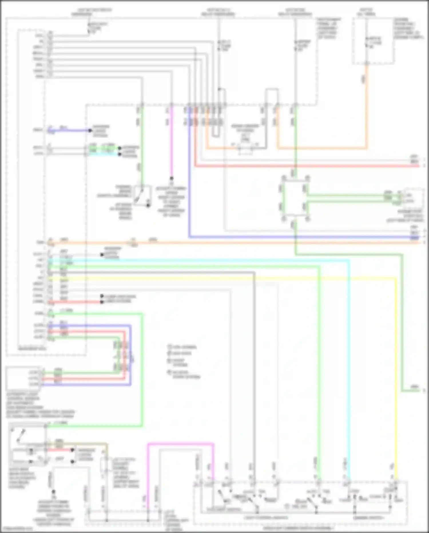 Highlander Toyota III facelift (2016-2019): Headlights circuit (1 of 2)