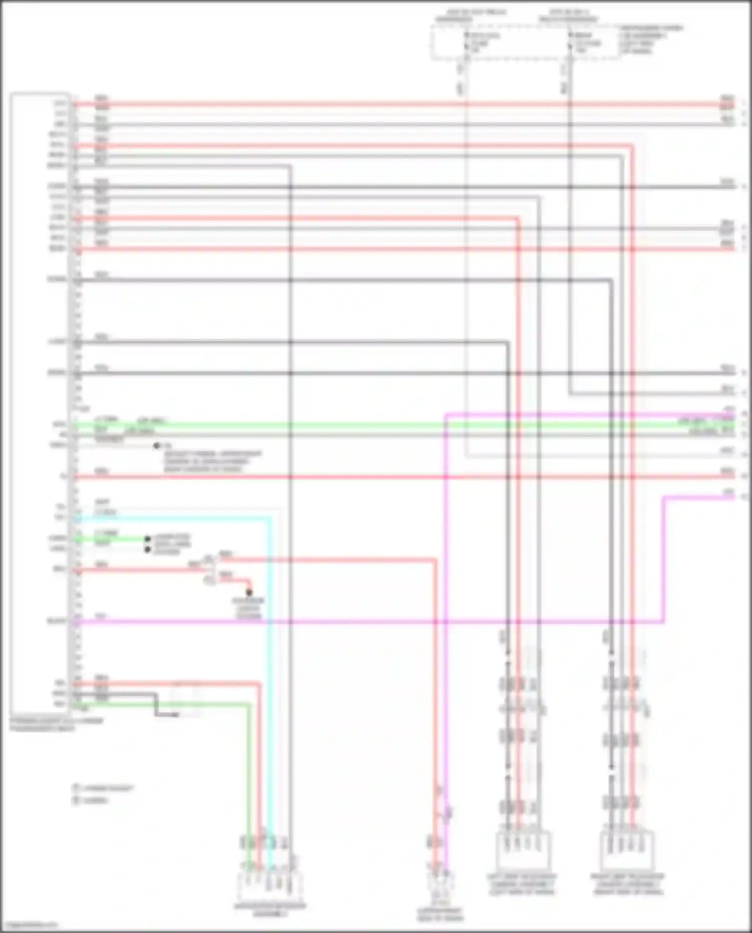 Highlander Toyota III facelift (2016-2019): Parking assistant circuit, w/ panoramic (1 of 2)