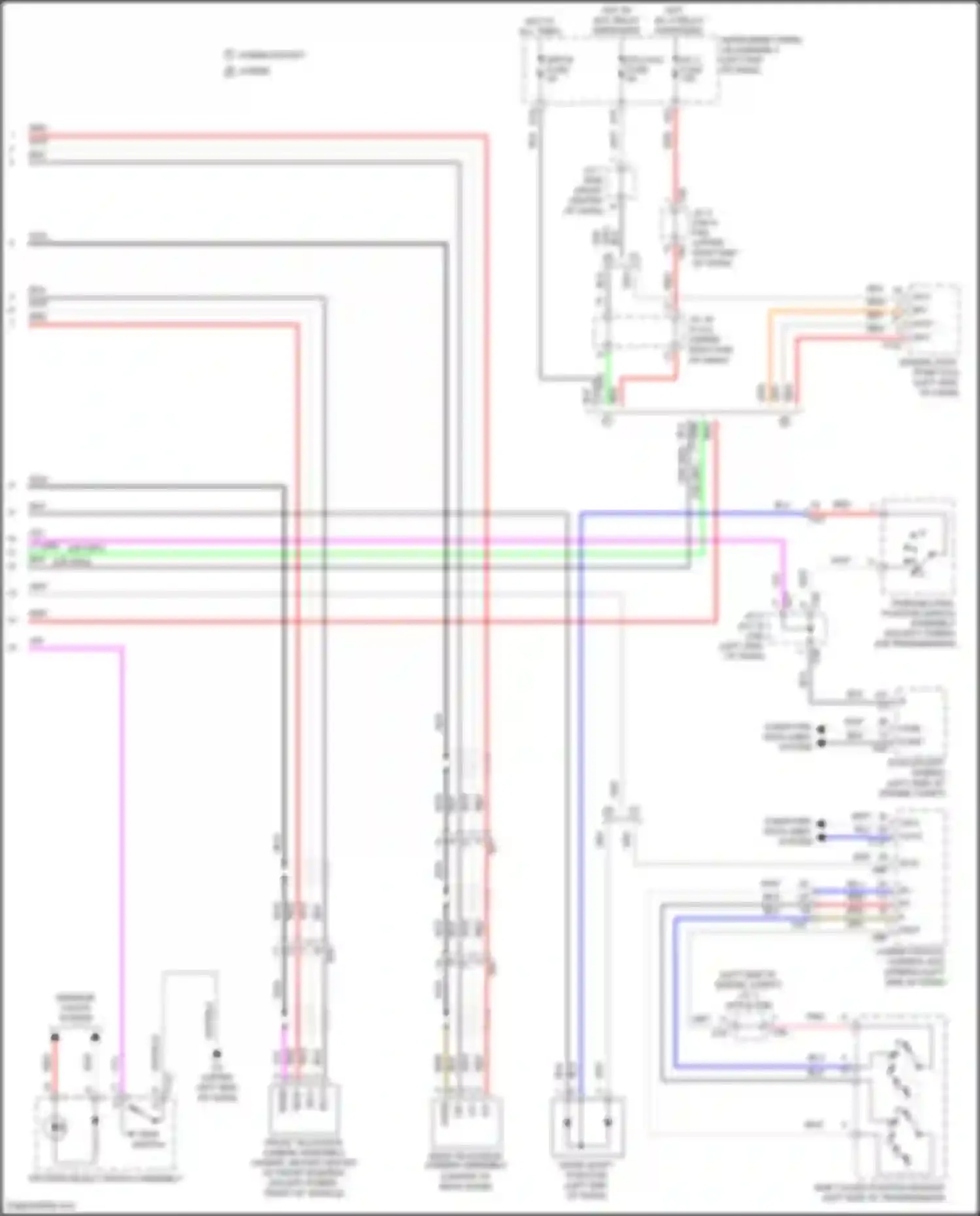 Highlander Toyota III facelift (2016-2019): Parking assistant circuit, w/ panoramic (2 of 2)
