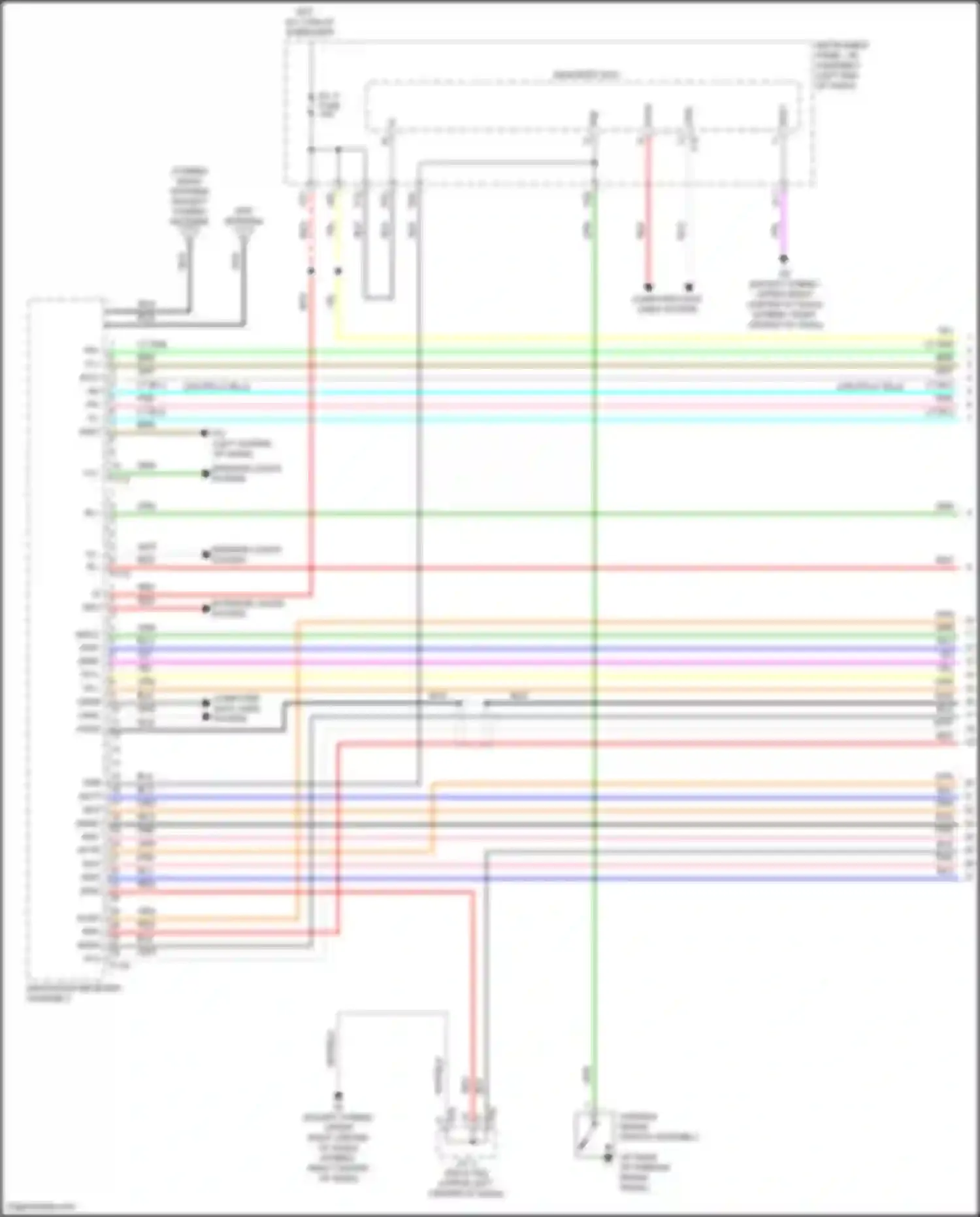 Highlander Toyota III facelift (2016-2019): 12-speaker system circuit (1 of 7)