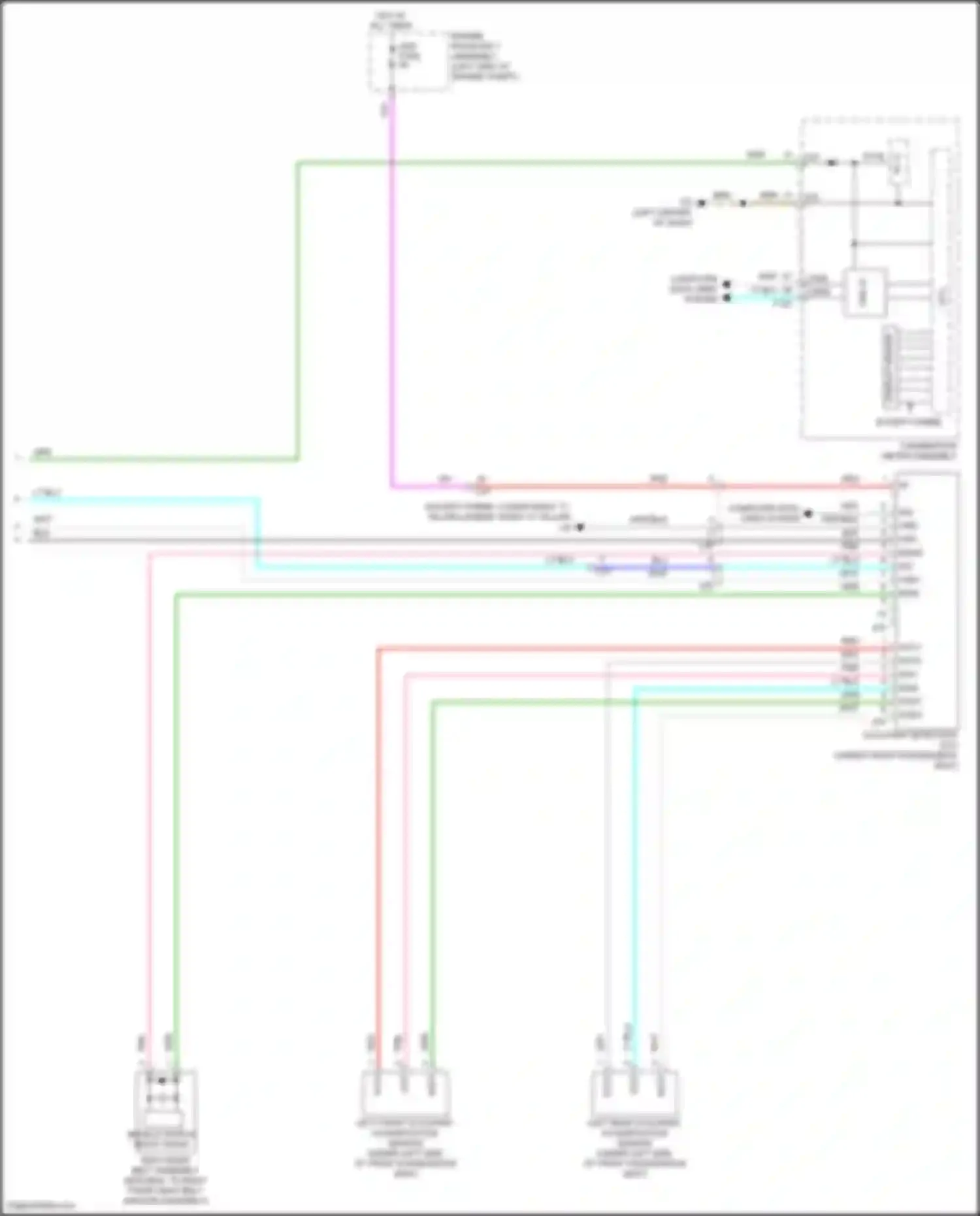Highlander Toyota III facelift (2016-2019): Supplemental restraints circuit (3 of 3)