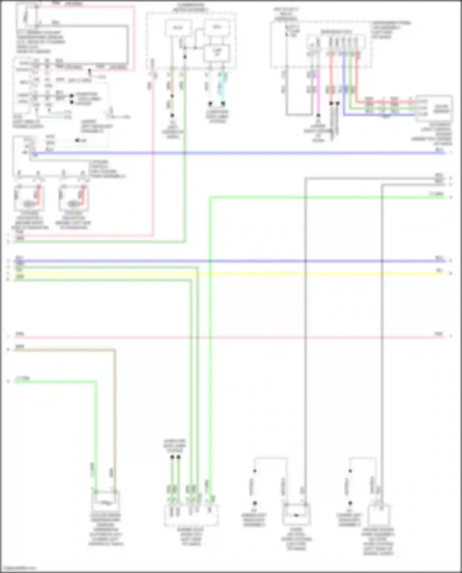 Wiring diagram automatic light control sensor for Toyota Highlander III facelift (2016-2019) (1 of 3)