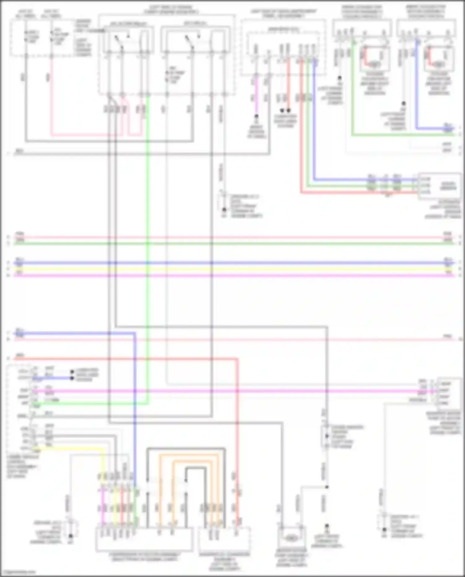 Wiring diagram automatic light control sensor for Toyota Highlander III facelift (2016-2019) (2 of 3)