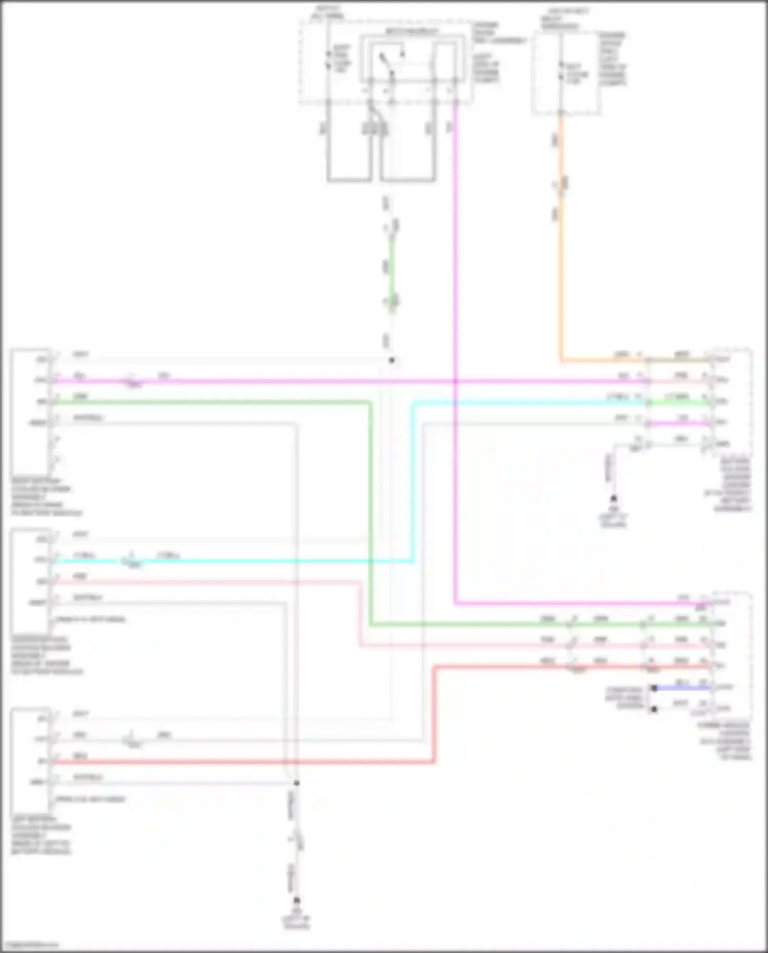 Wiring diagram battery voltage sensor for Toyota Highlander III facelift (2016-2019) (2 of 3)