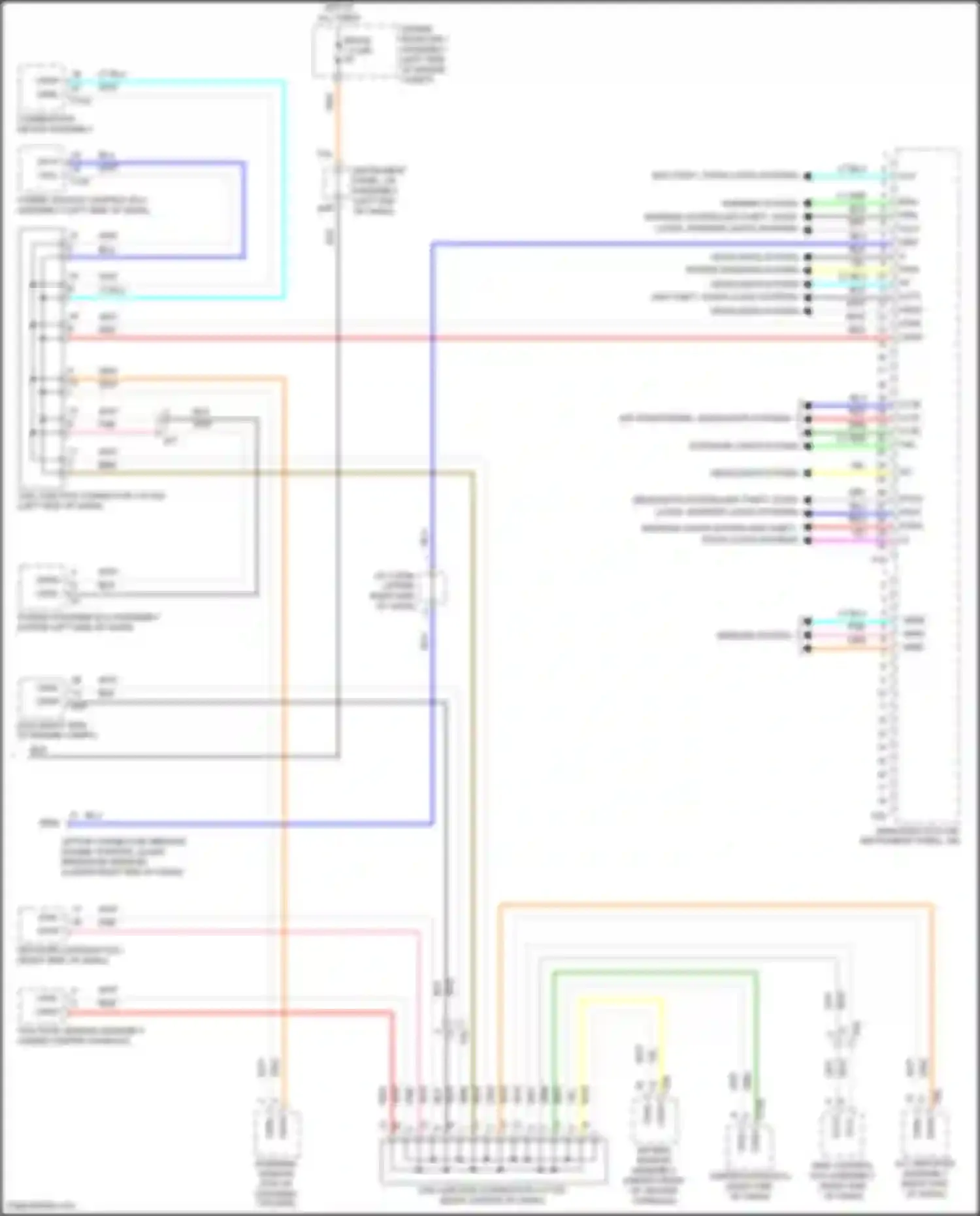 Wiring diagram combination meter assembly for Toyota Highlander III facelift (2016-2019) (35 of 60)