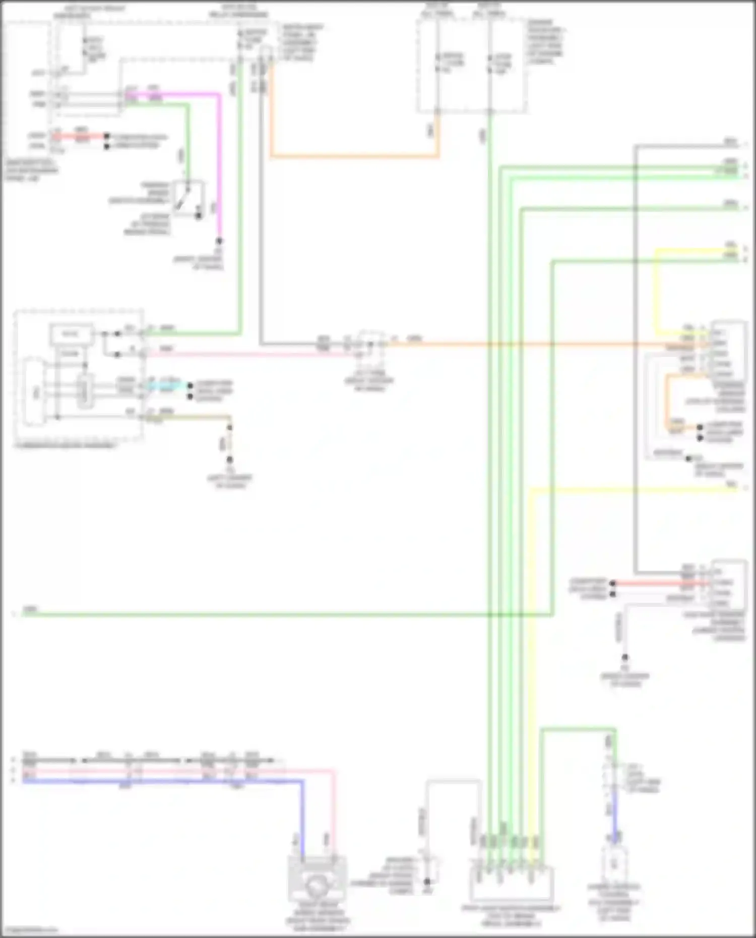 Wiring diagram combination meter assembly for Toyota Highlander III facelift (2016-2019) (2 of 60)