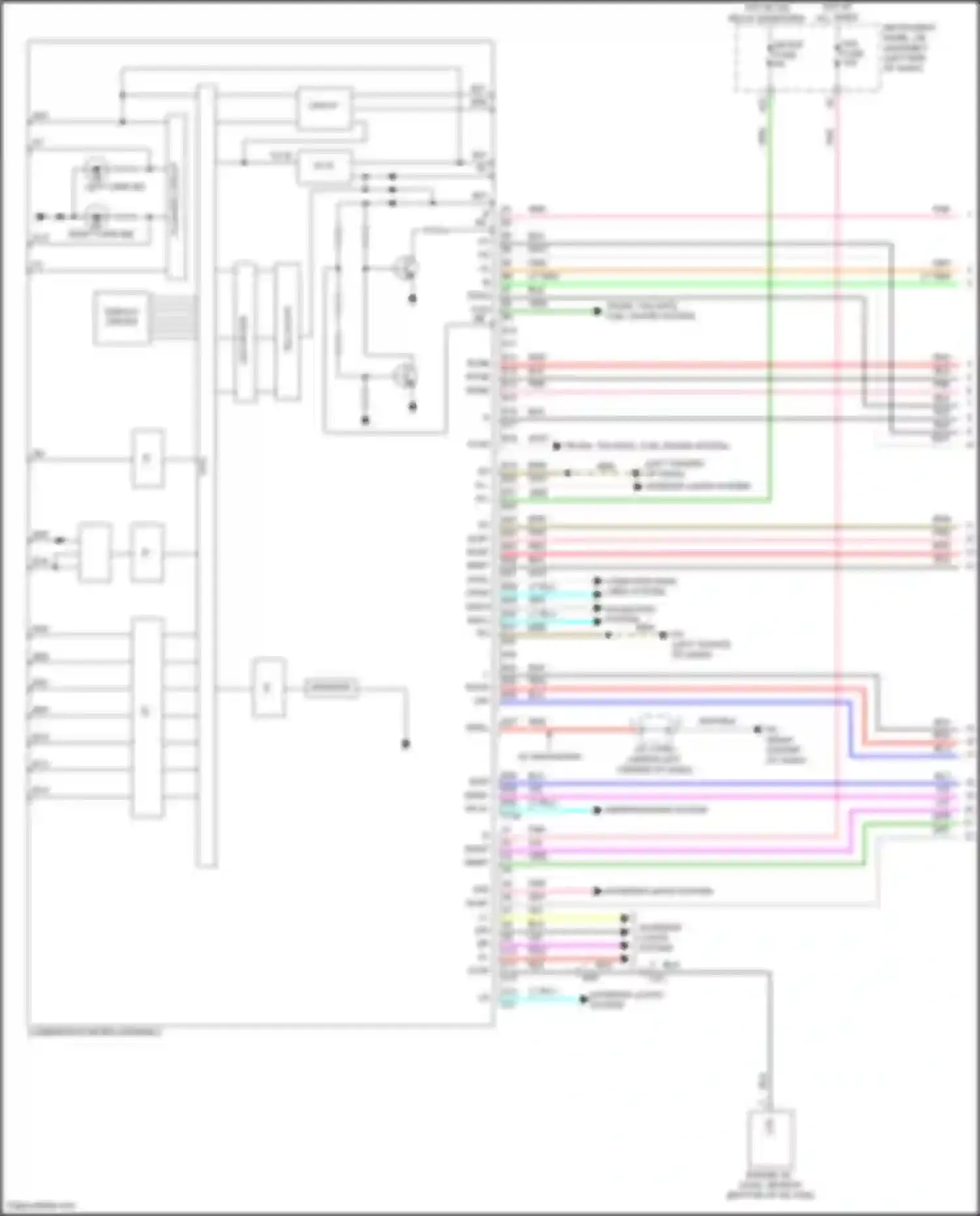 Wiring diagram combination meter assembly for Toyota Highlander III facelift (2016-2019) (49 of 60)