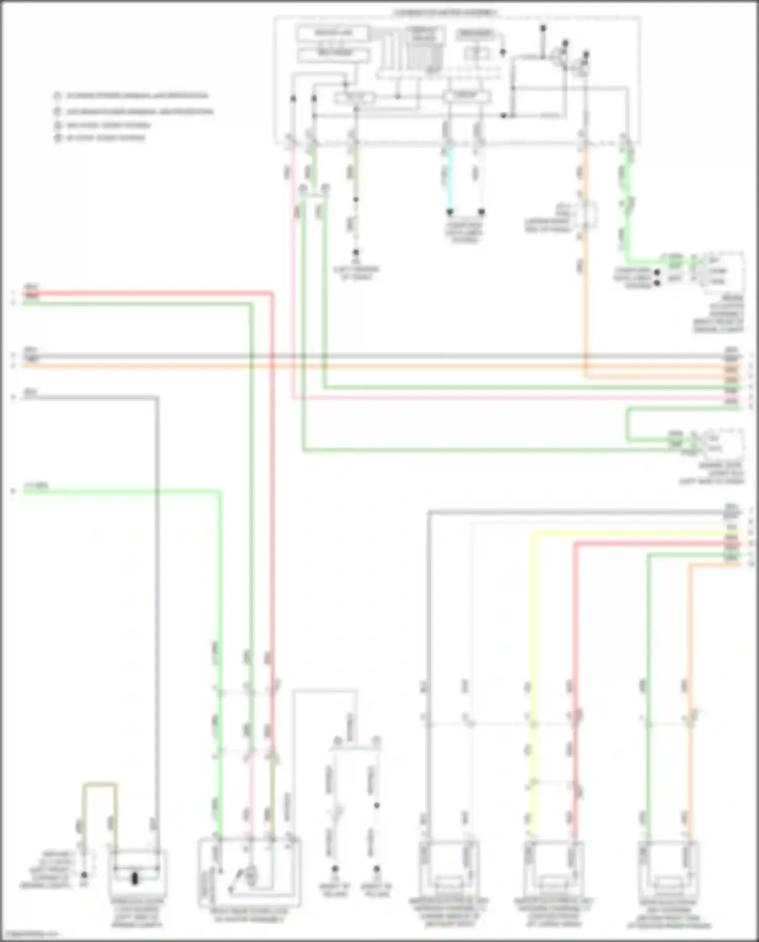 Wiring diagram combination meter assembly for Toyota Highlander III facelift (2016-2019) (40 of 60)