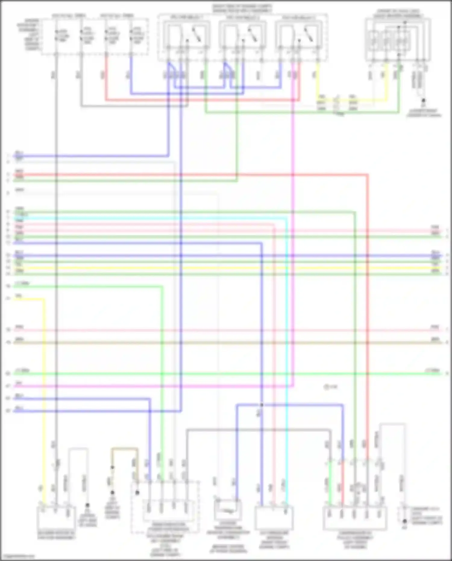 Wiring diagram compressor w/ pulley assembly for Toyota Highlander III facelift (2016-2019) (1 of 2)
