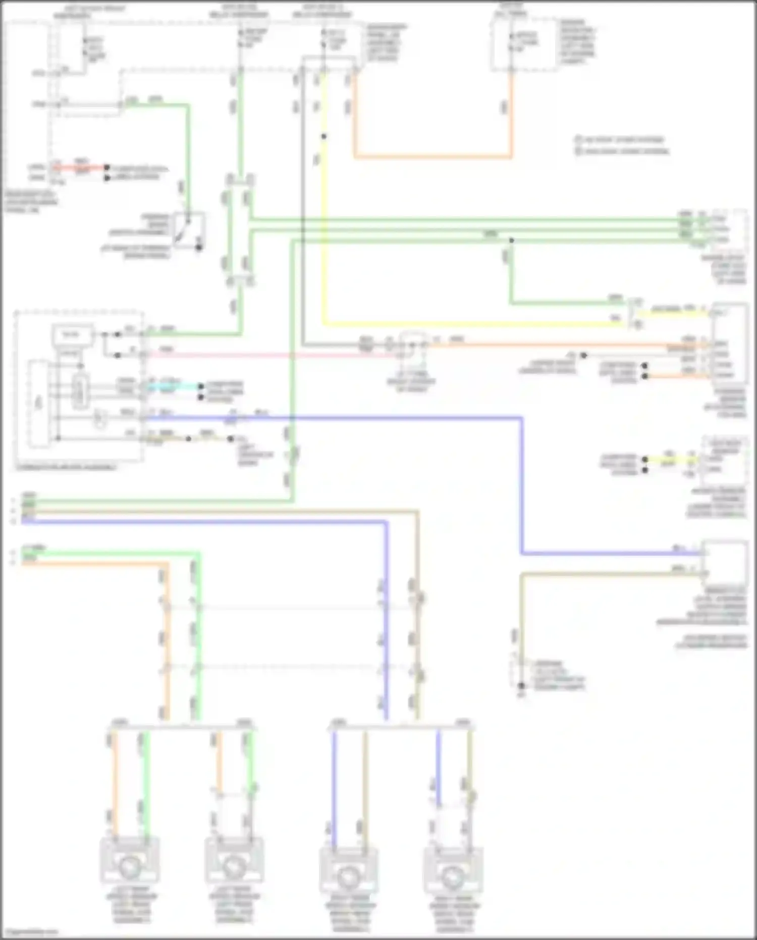 Wiring diagram computer data lines system for Toyota Highlander III facelift (2016-2019) (2 of 141)