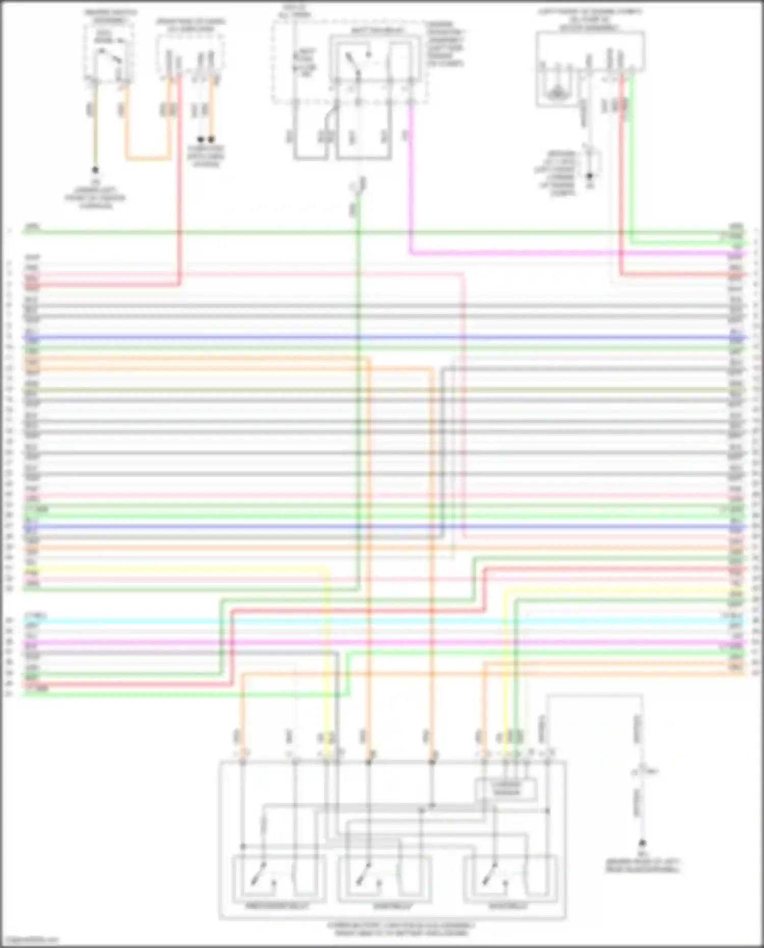 Wiring diagram current sensor for Toyota Highlander III facelift (2016-2019) (2 of 2)