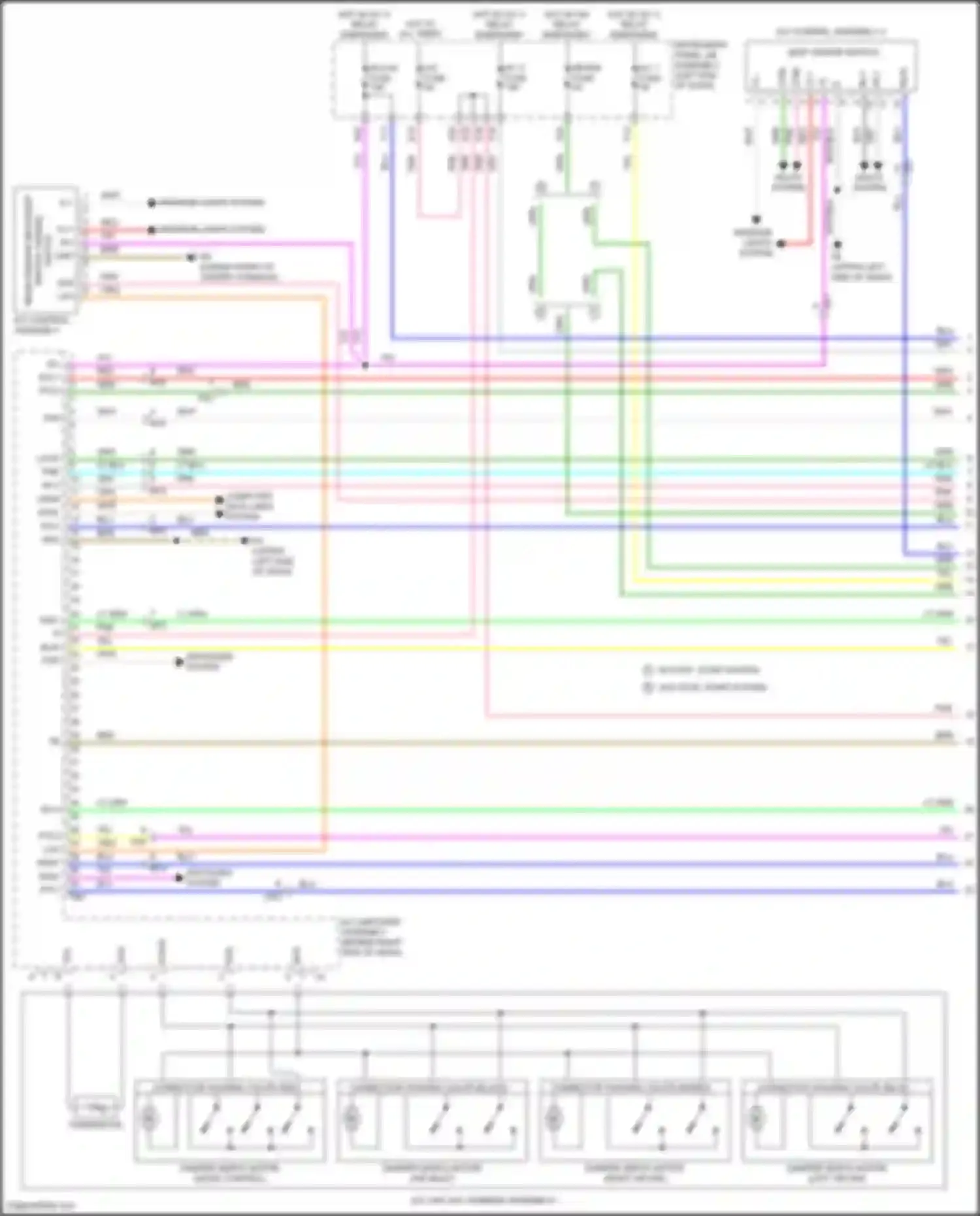 Wiring diagram defogger system for Toyota Highlander III facelift (2016-2019) (1 of 9)