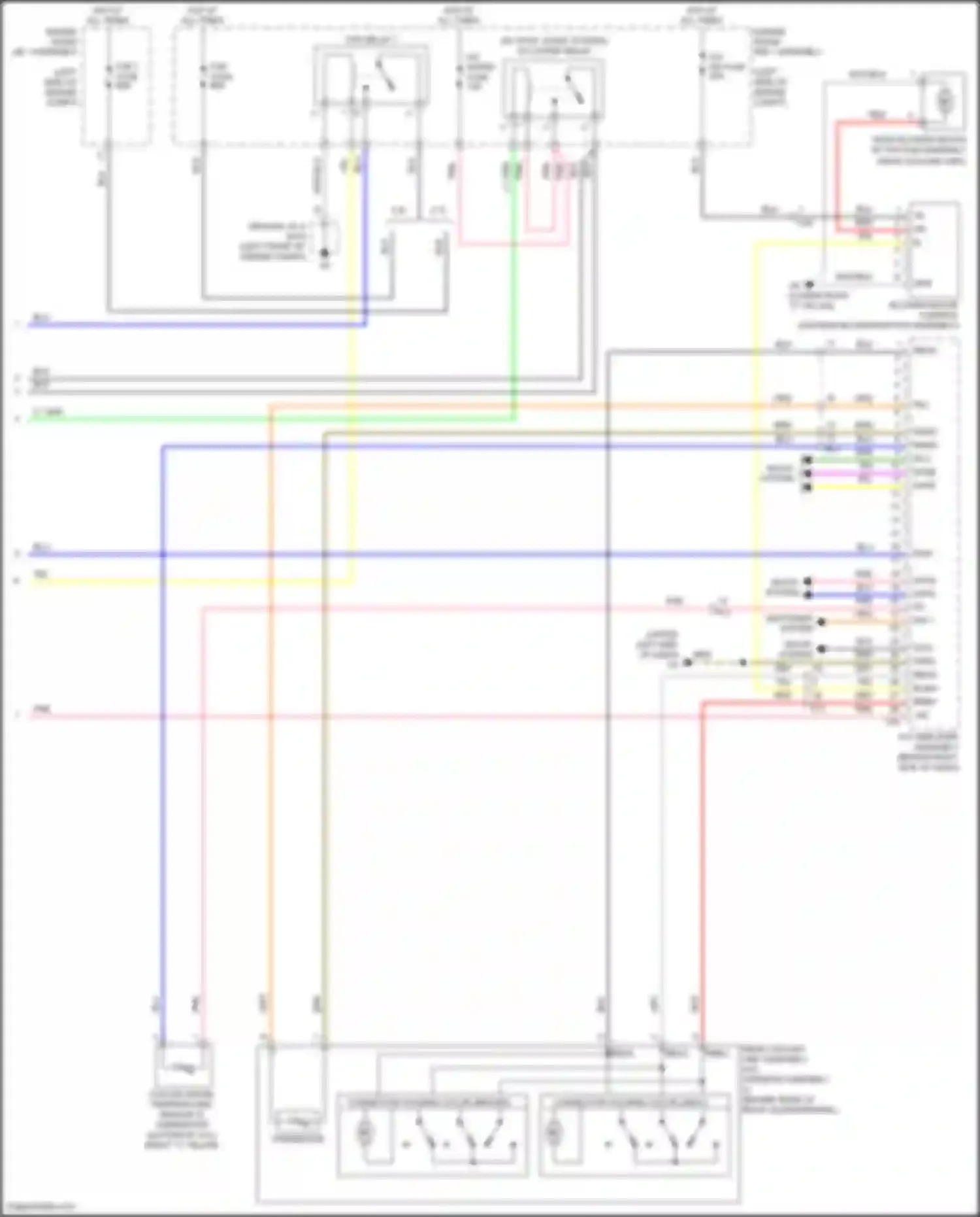 Wiring diagram defogger system for Toyota Highlander III facelift (2016-2019) (2 of 9)
