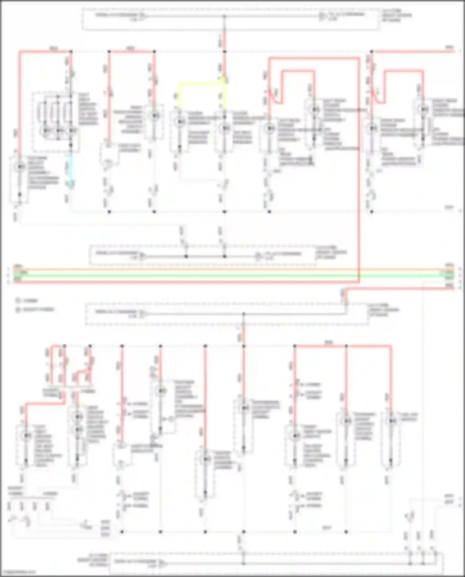 Wiring diagram differential lock switch for Toyota Highlander III facelift (2016-2019) (4 of 4)