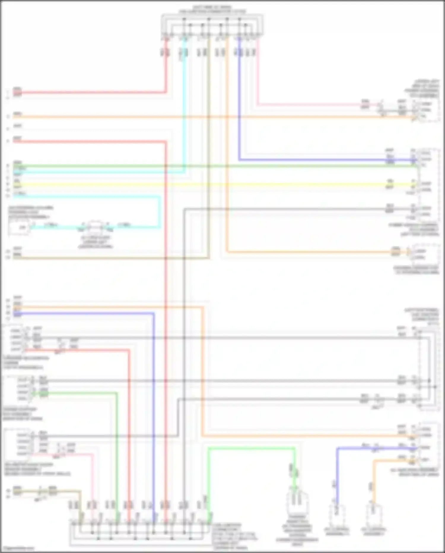 Wiring diagram forward recognition camera for Toyota Highlander III facelift (2016-2019) (4 of 7)