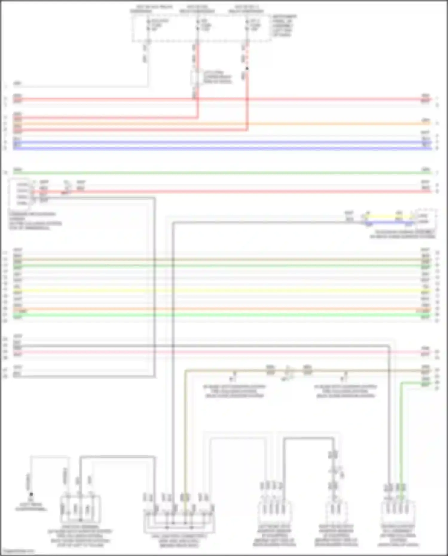 Wiring diagram forward recognition camera for Toyota Highlander III facelift (2016-2019) (3 of 7)