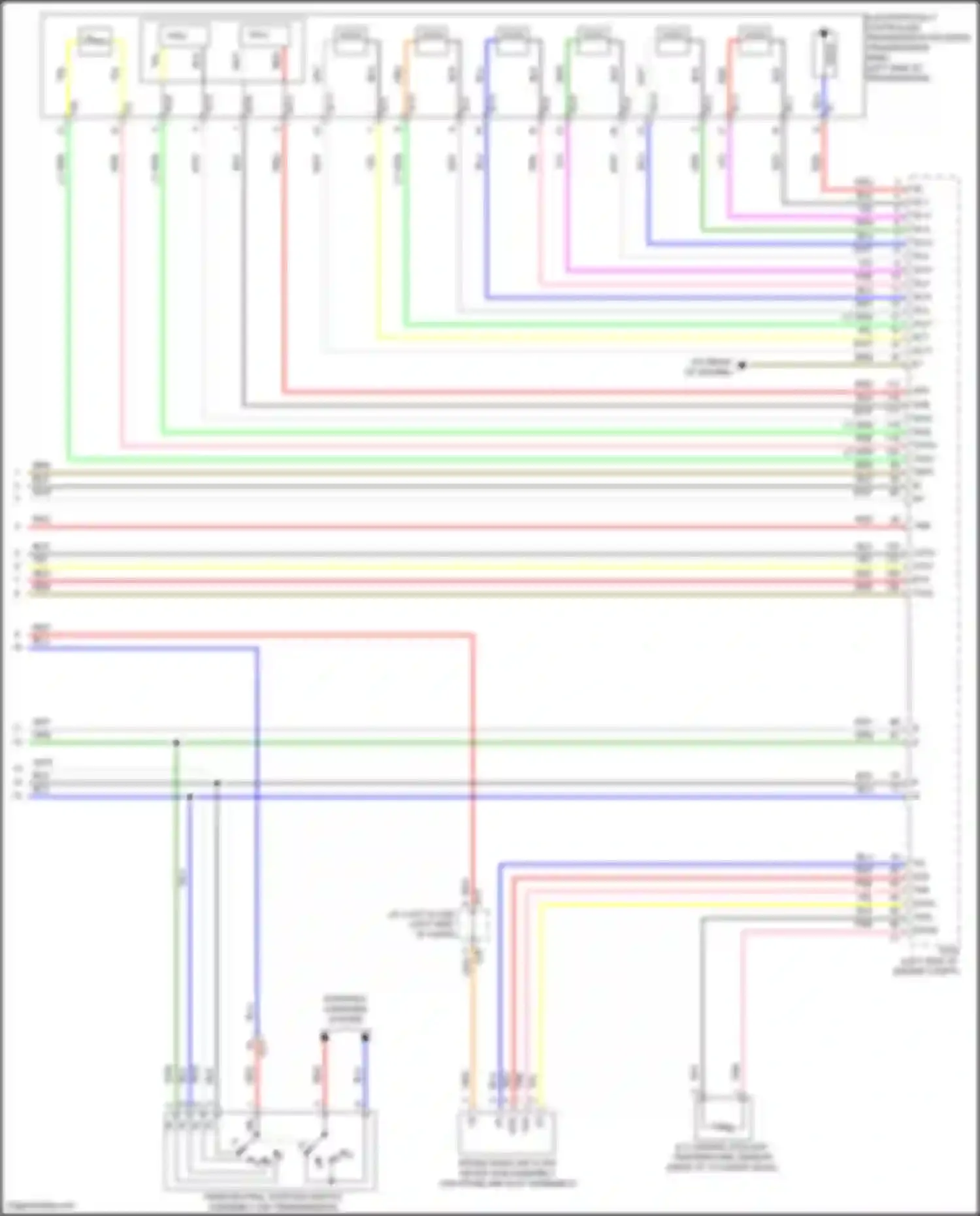 Wiring diagram intake mass air flow meter sub-assembly for Toyota Highlander III facelift (2016-2019) (1 of 4)