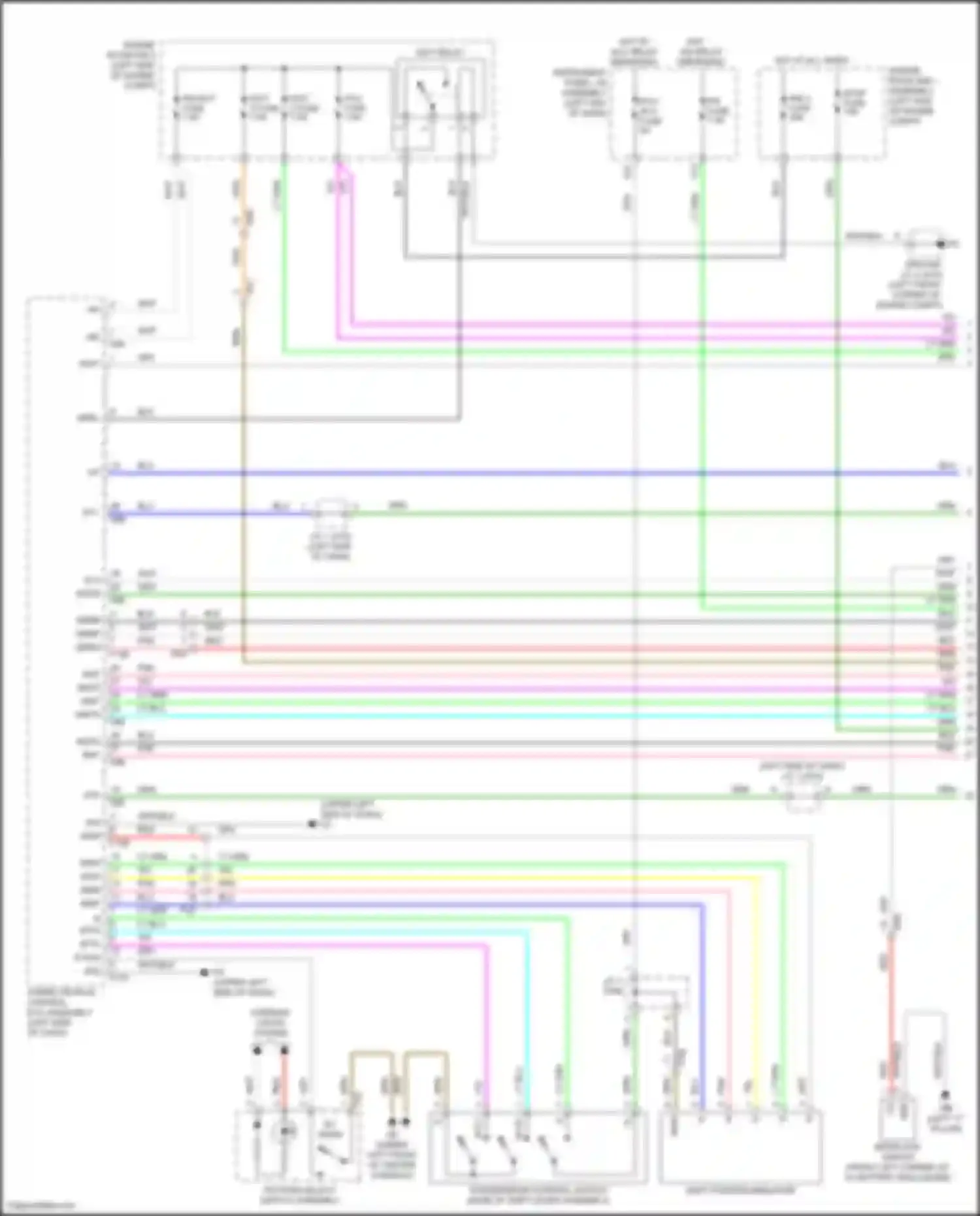Wiring diagram left "c" pillar) for Toyota Highlander III facelift (2016-2019) (1 of 9)