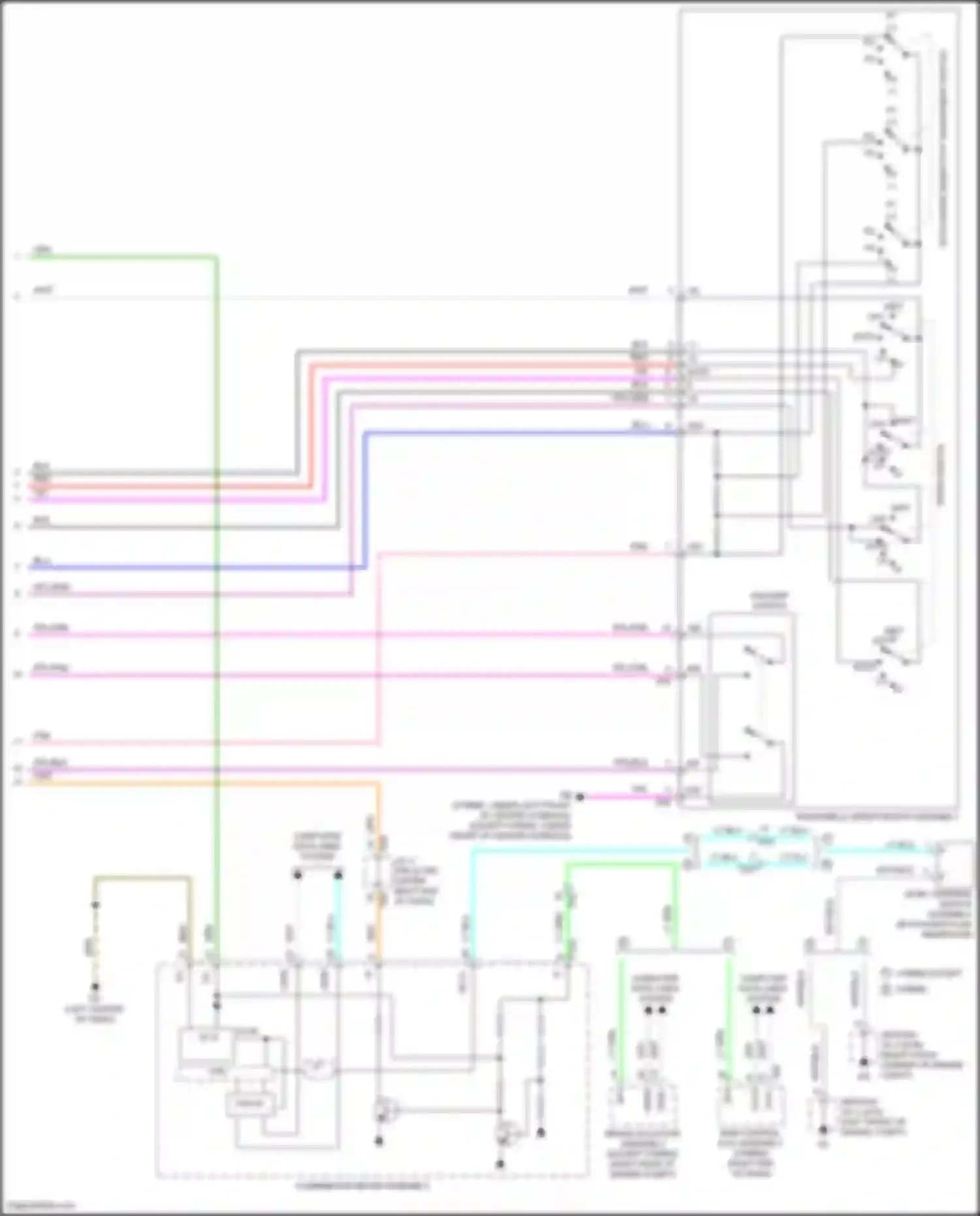 Wiring diagram level warning switch assembly for Toyota Highlander III facelift (2016-2019) (1 of 4)