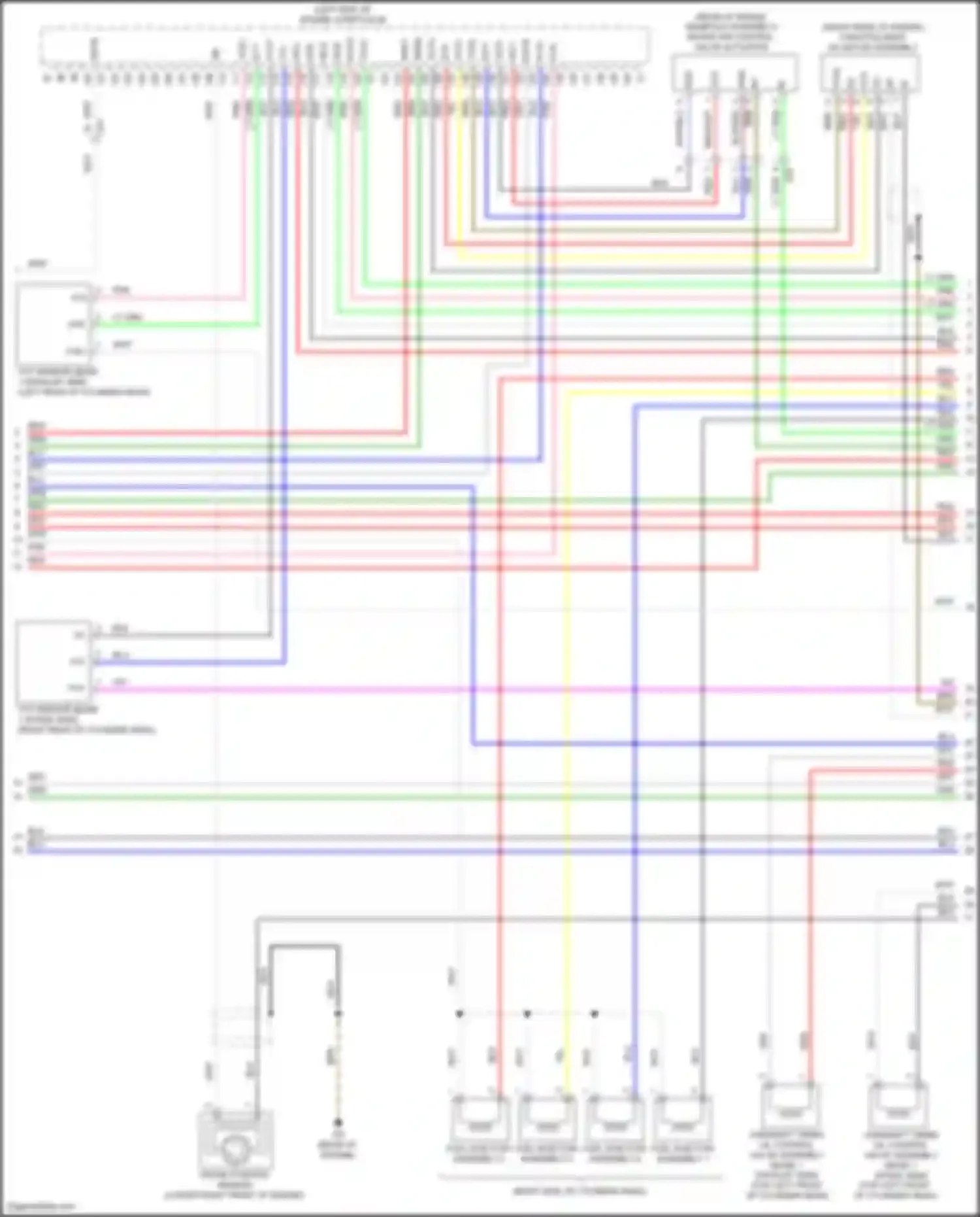 Wiring diagram lower right front of engine) for Toyota Highlander III facelift (2016-2019) (1 of 1)