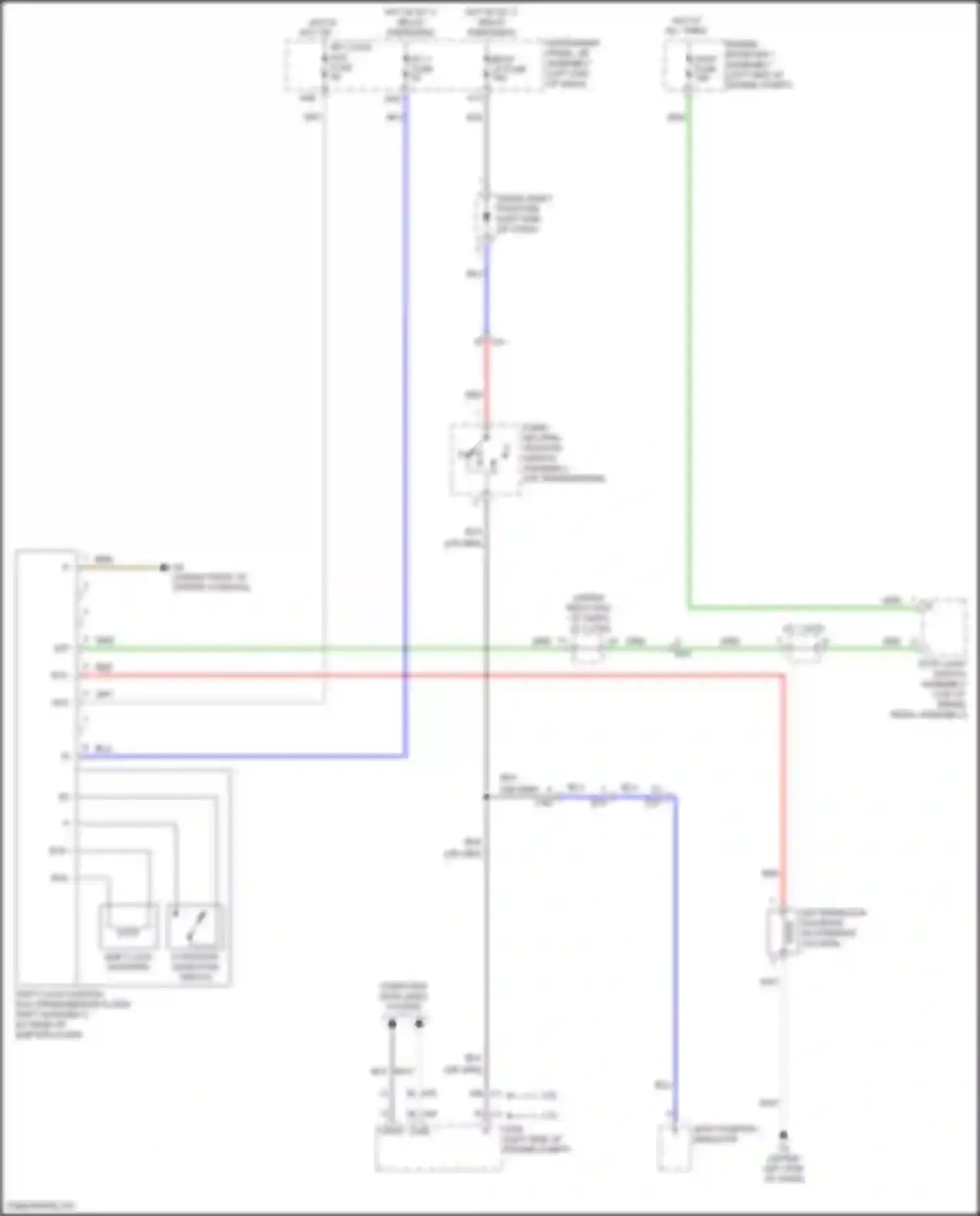 Wiring diagram p position detection switch for Toyota Highlander III facelift (2016-2019) (1 of 3)