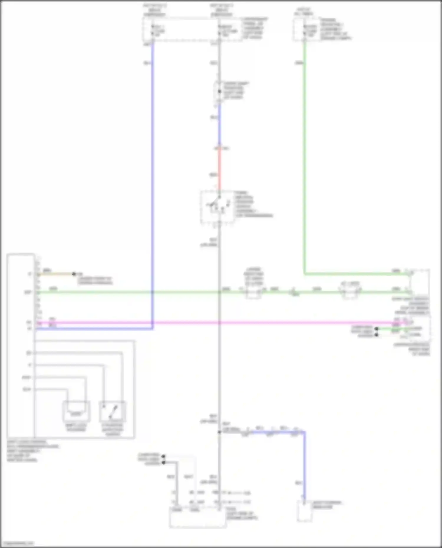 Wiring diagram p position detection switch for Toyota Highlander III facelift (2016-2019) (2 of 3)