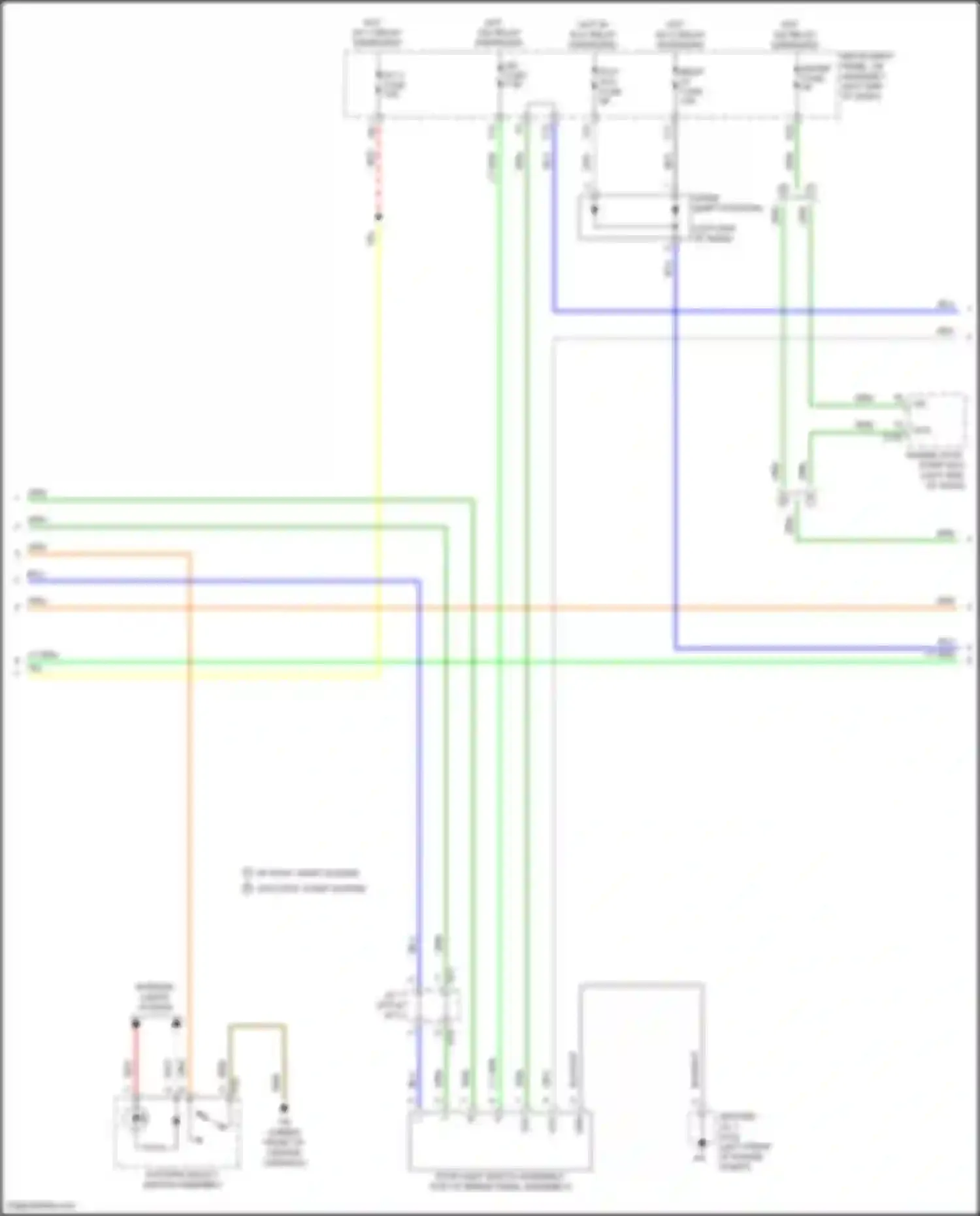 Wiring diagram pattern select switch assembly for Toyota Highlander III facelift (2016-2019) (2 of 12)