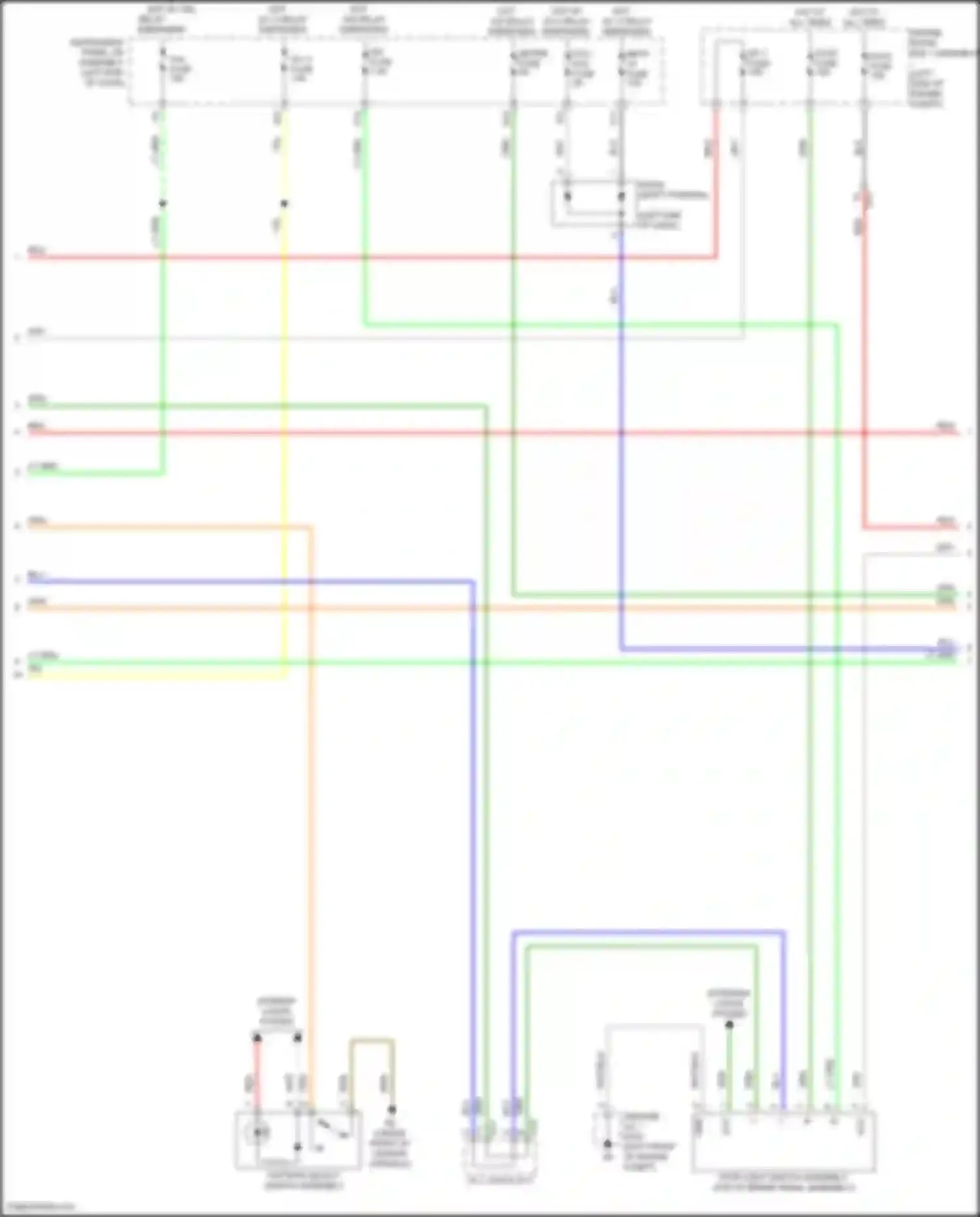 Wiring diagram pattern select switch assembly for Toyota Highlander III facelift (2016-2019) (1 of 12)