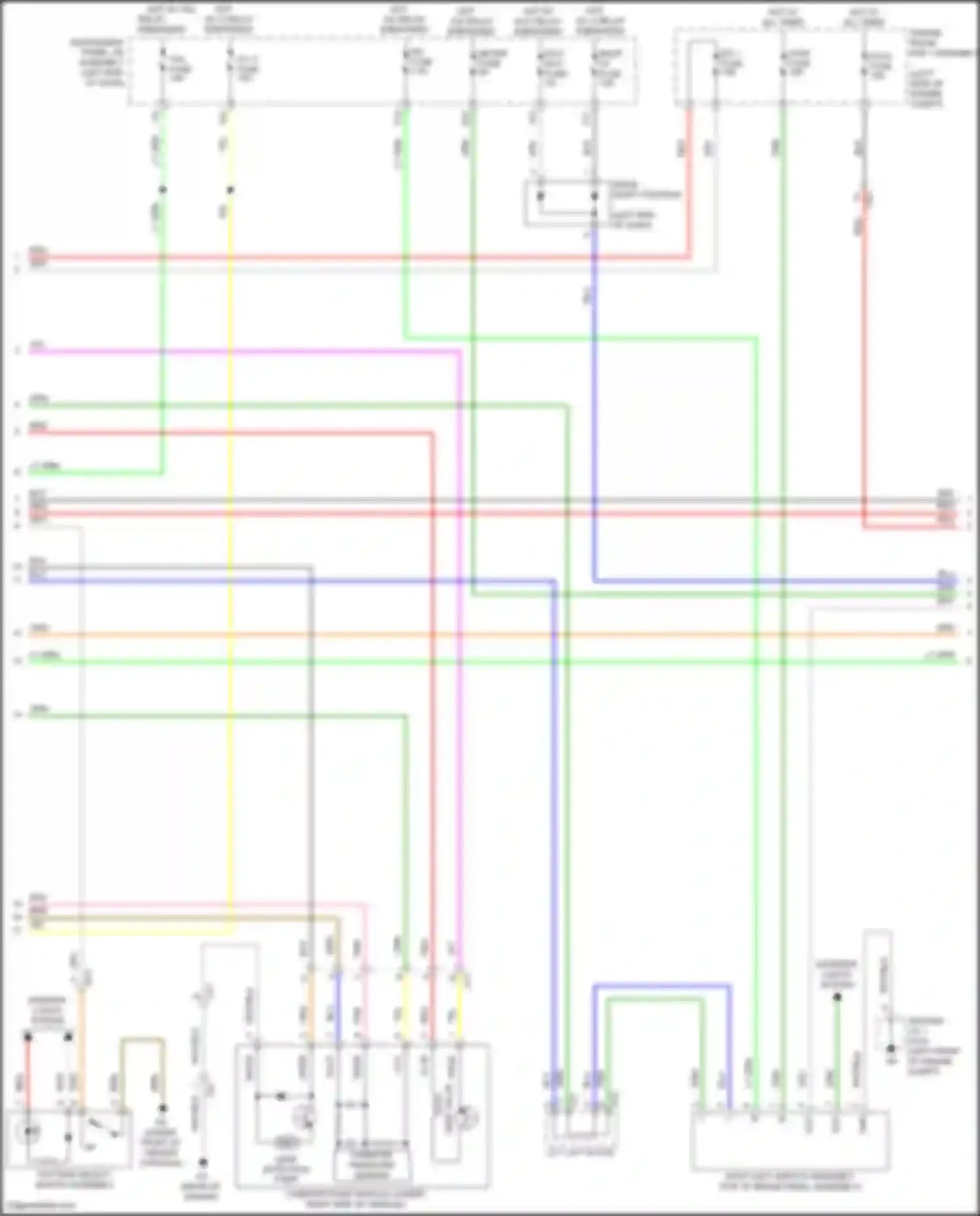 Wiring diagram pattern select switch assembly for Toyota Highlander III facelift (2016-2019) (10 of 12)