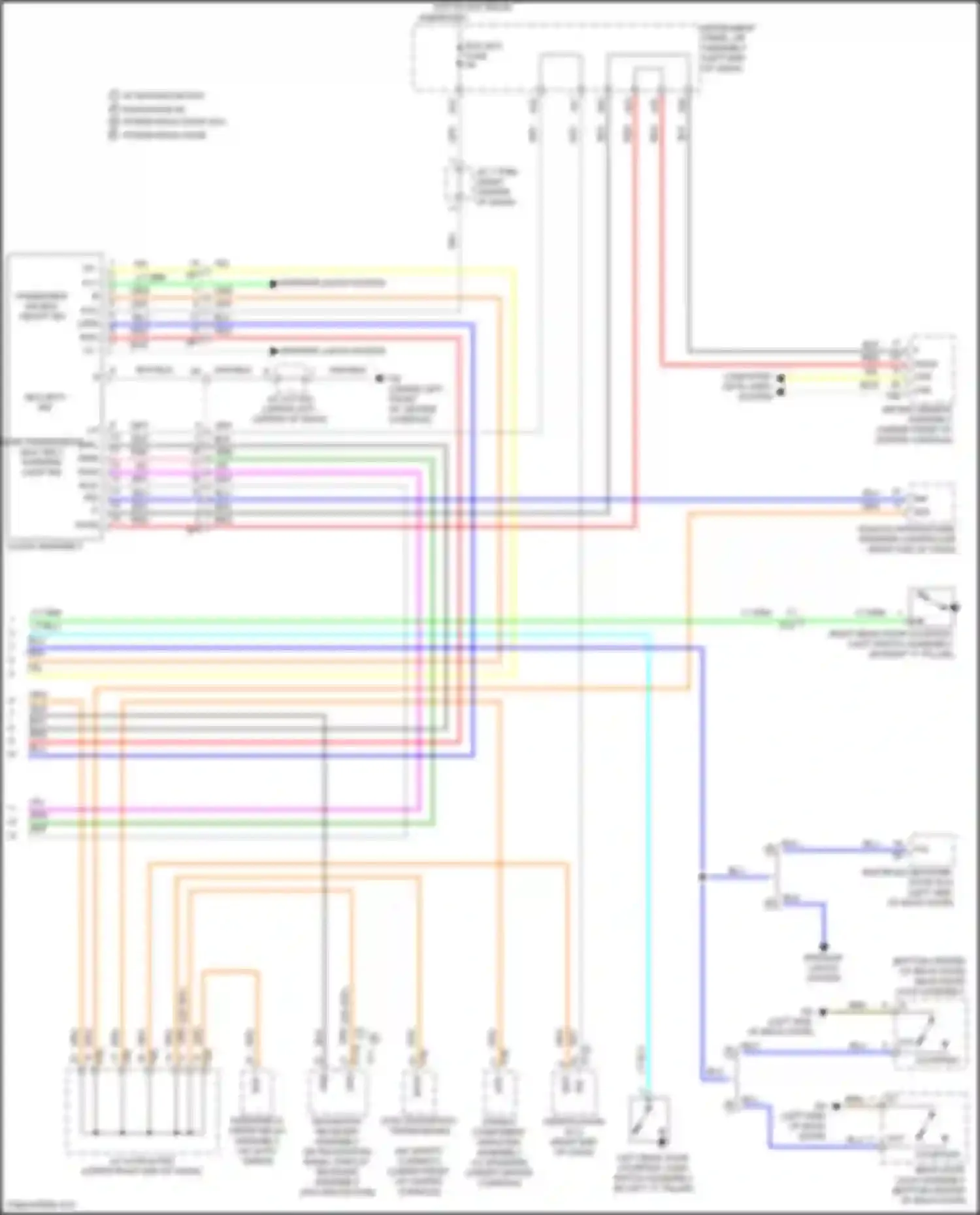 Wiring diagram radio, display receiver assembly for Toyota Highlander III facelift (2016-2019) (14 of 14)