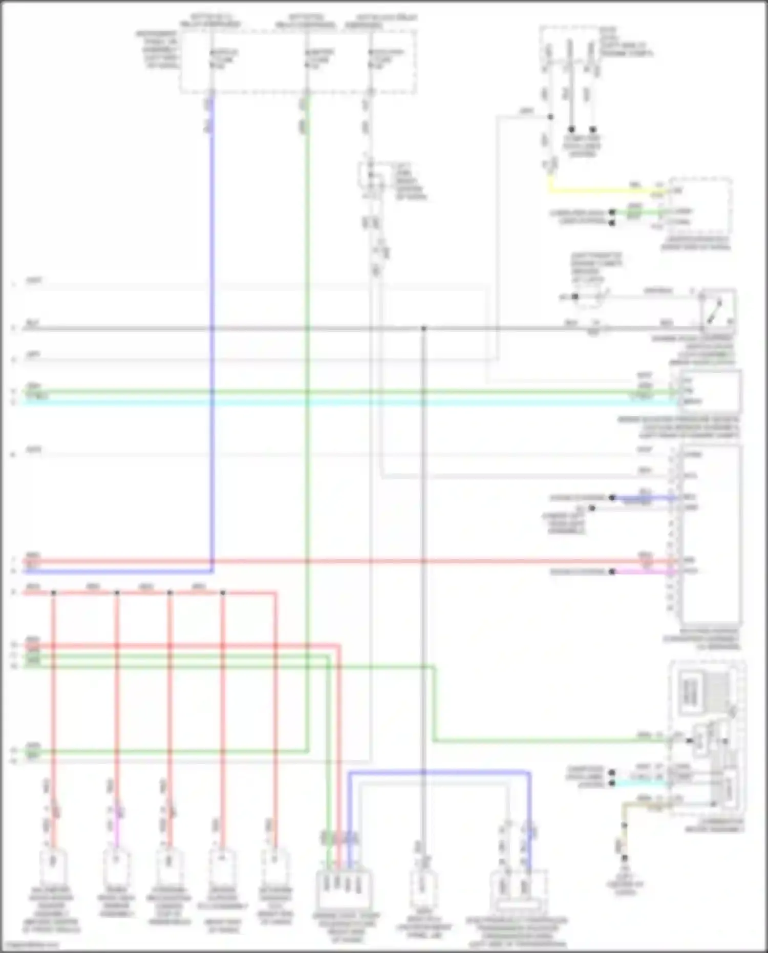 Wiring diagram right end of dash) for Toyota Highlander III facelift (2016-2019) (52 of 58)