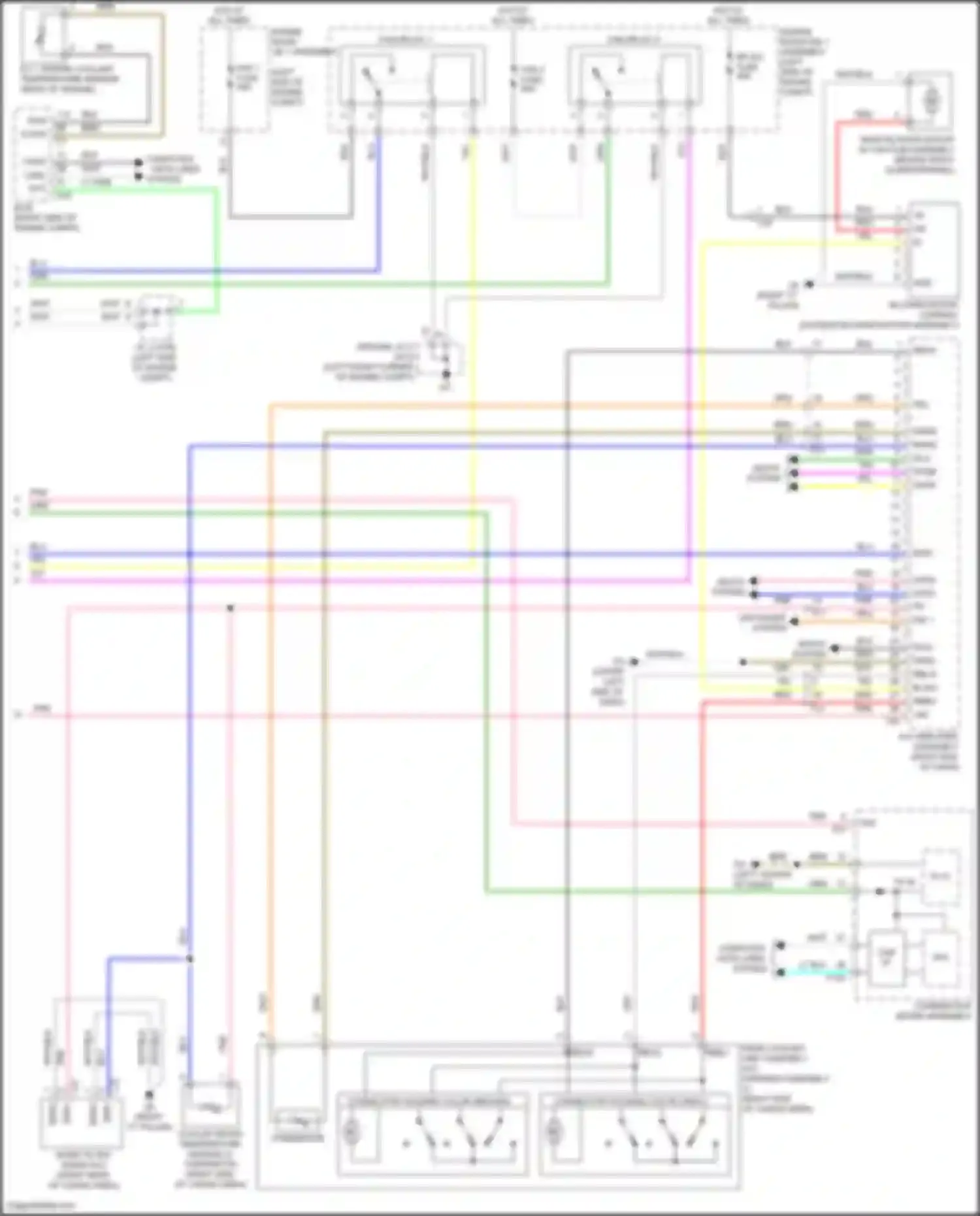 Wiring diagram right end of dash) for Toyota Highlander III facelift (2016-2019) (12 of 58)