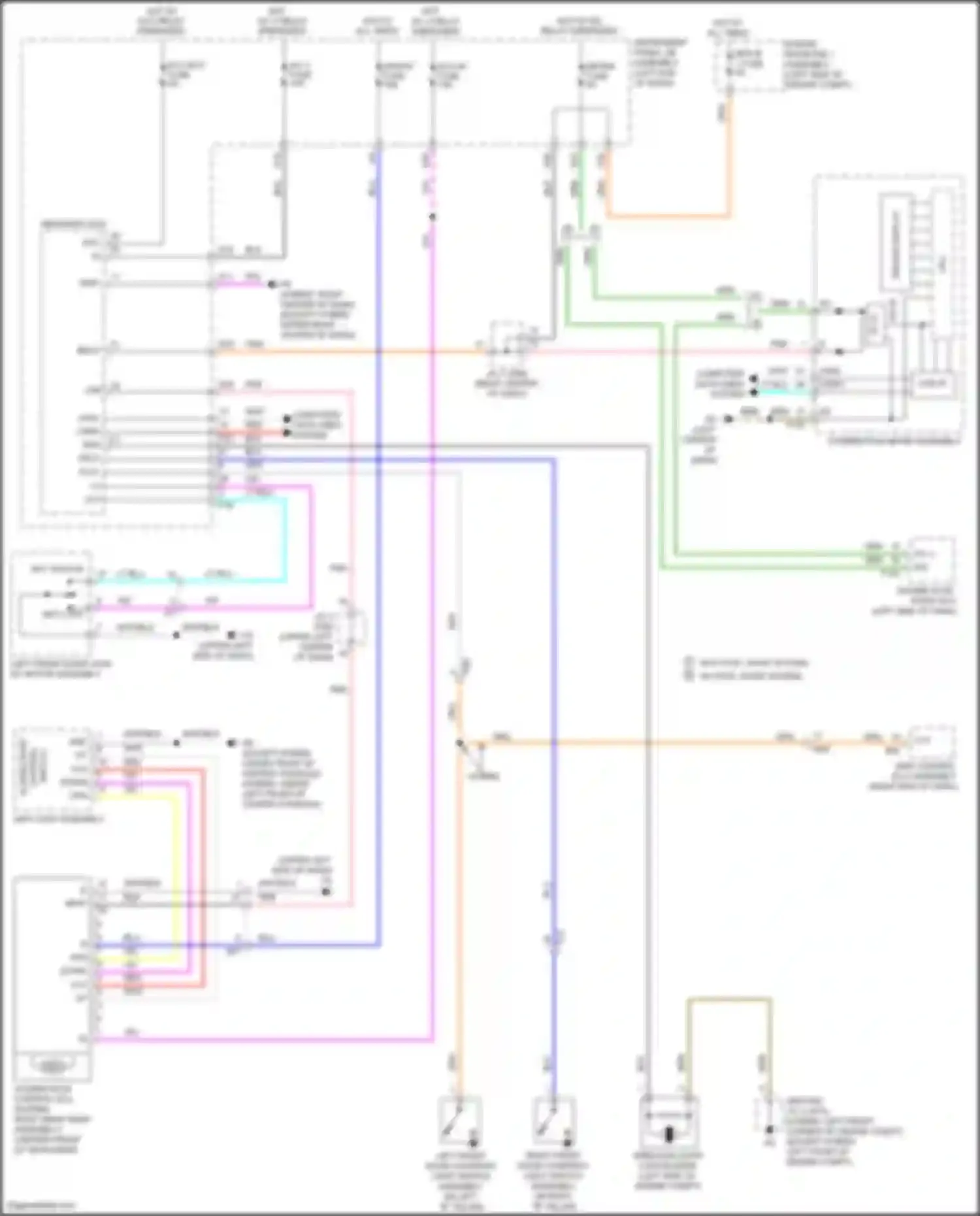 Wiring diagram right end of dash) for Toyota Highlander III facelift (2016-2019) (20 of 58)