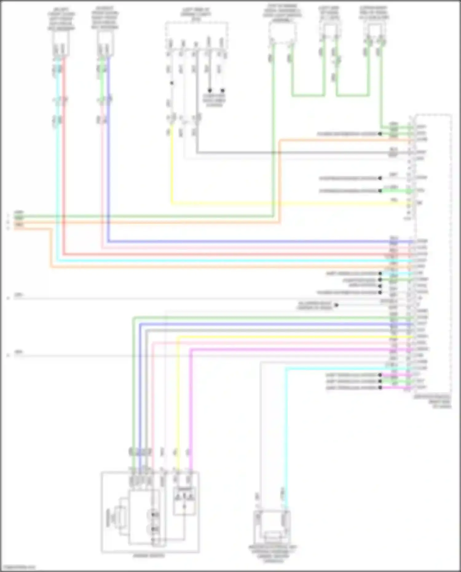 Wiring diagram right end of dash) for Toyota Highlander III facelift (2016-2019) (48 of 58)