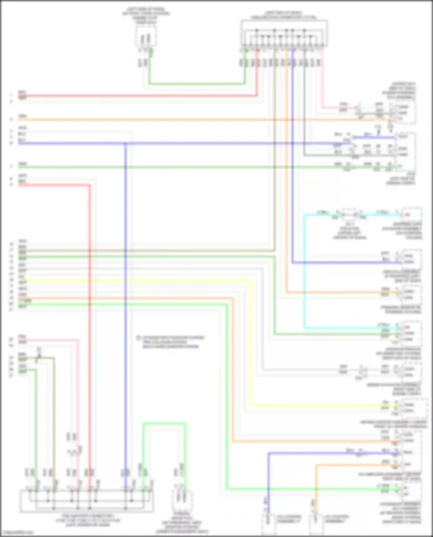 Wiring diagram right end of dash) for Toyota Highlander III facelift (2016-2019) (23 of 58)