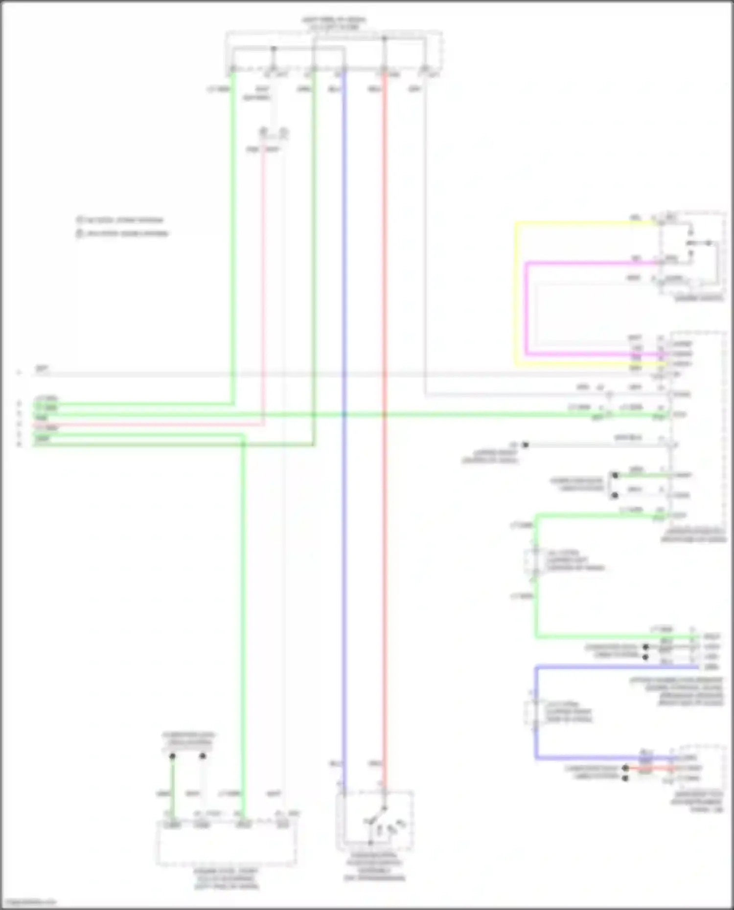 Wiring diagram right end of dash) for Toyota Highlander III facelift (2016-2019) (51 of 58)