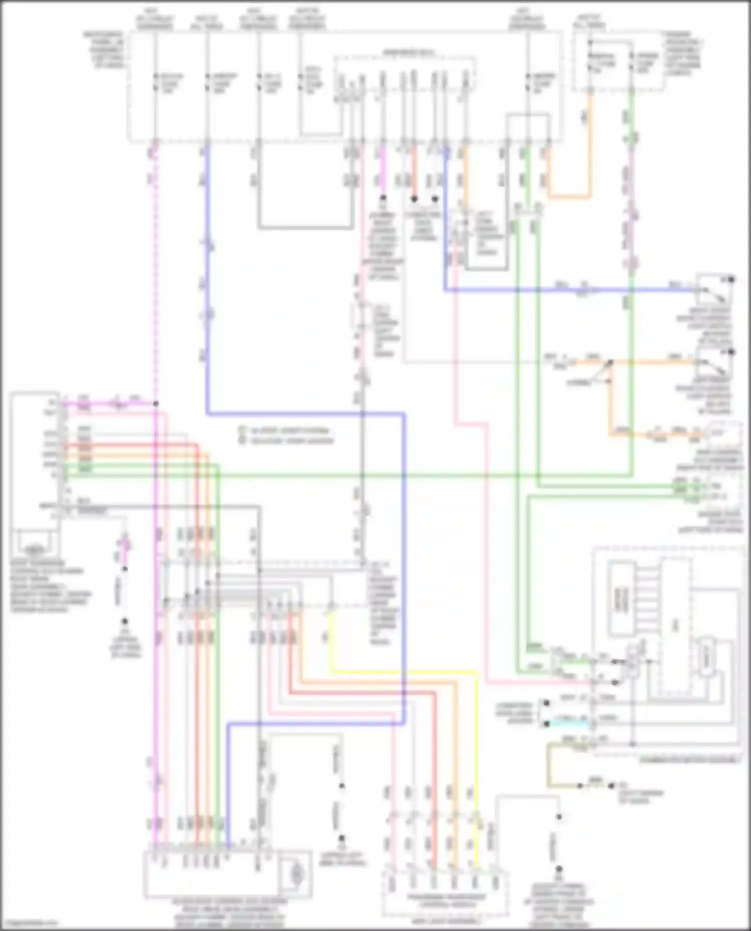Wiring diagram right end of dash) for Toyota Highlander III facelift (2016-2019) (6 of 58)