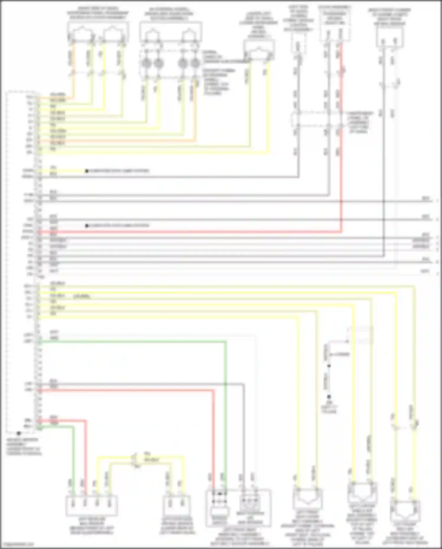Wiring diagram right front air bag sensor for Toyota Highlander III facelift (2016-2019) (1 of 1)