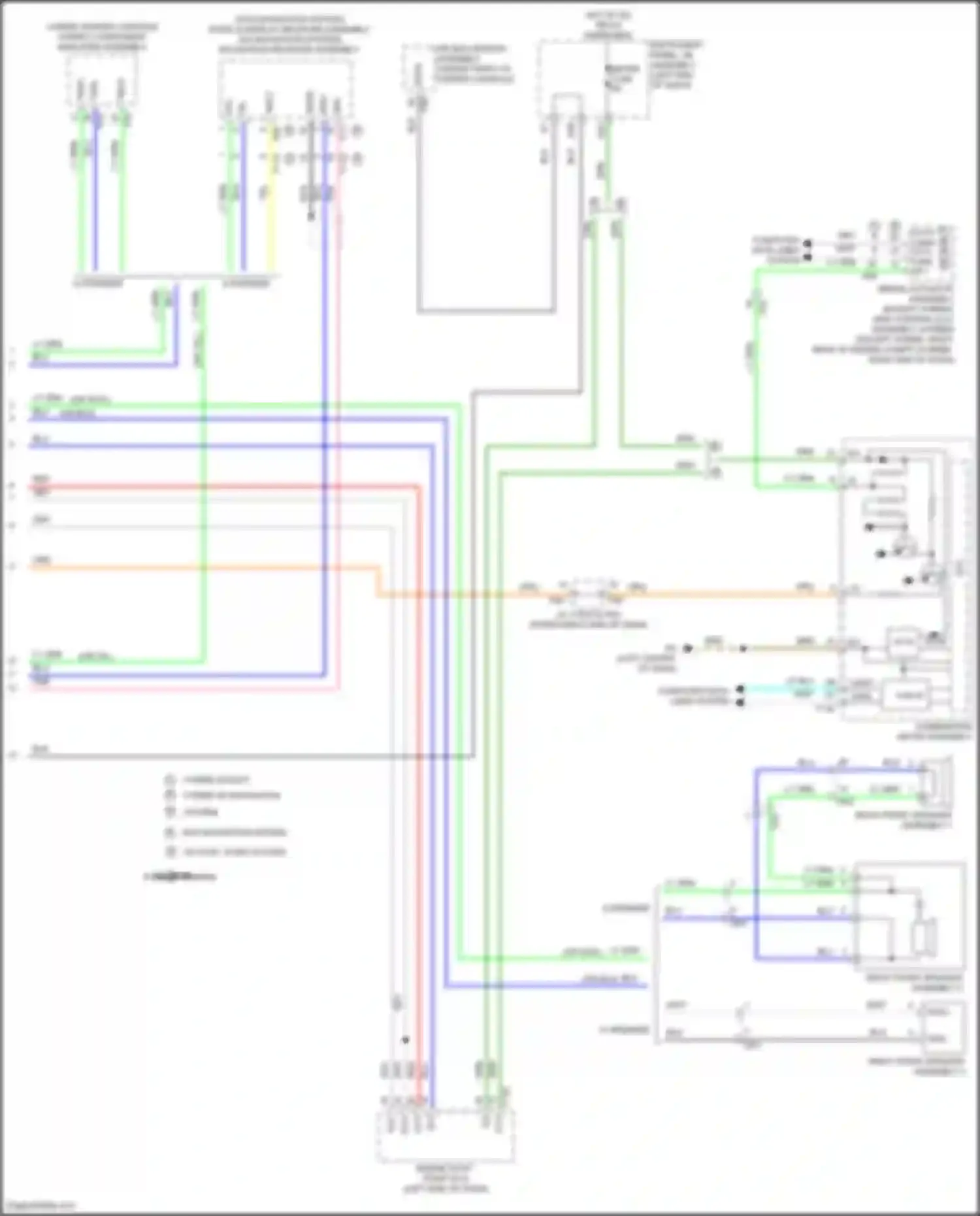 Wiring diagram right front speaker assembly 1 for Toyota Highlander III facelift (2016-2019) (6 of 6)