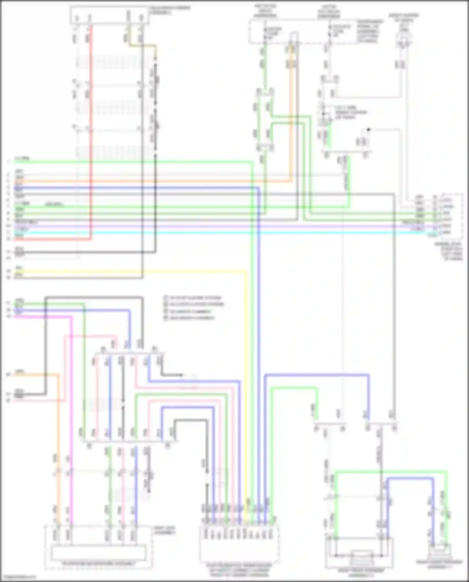 Wiring diagram right front speaker assembly 2 for Toyota Highlander III facelift (2016-2019) (2 of 6)